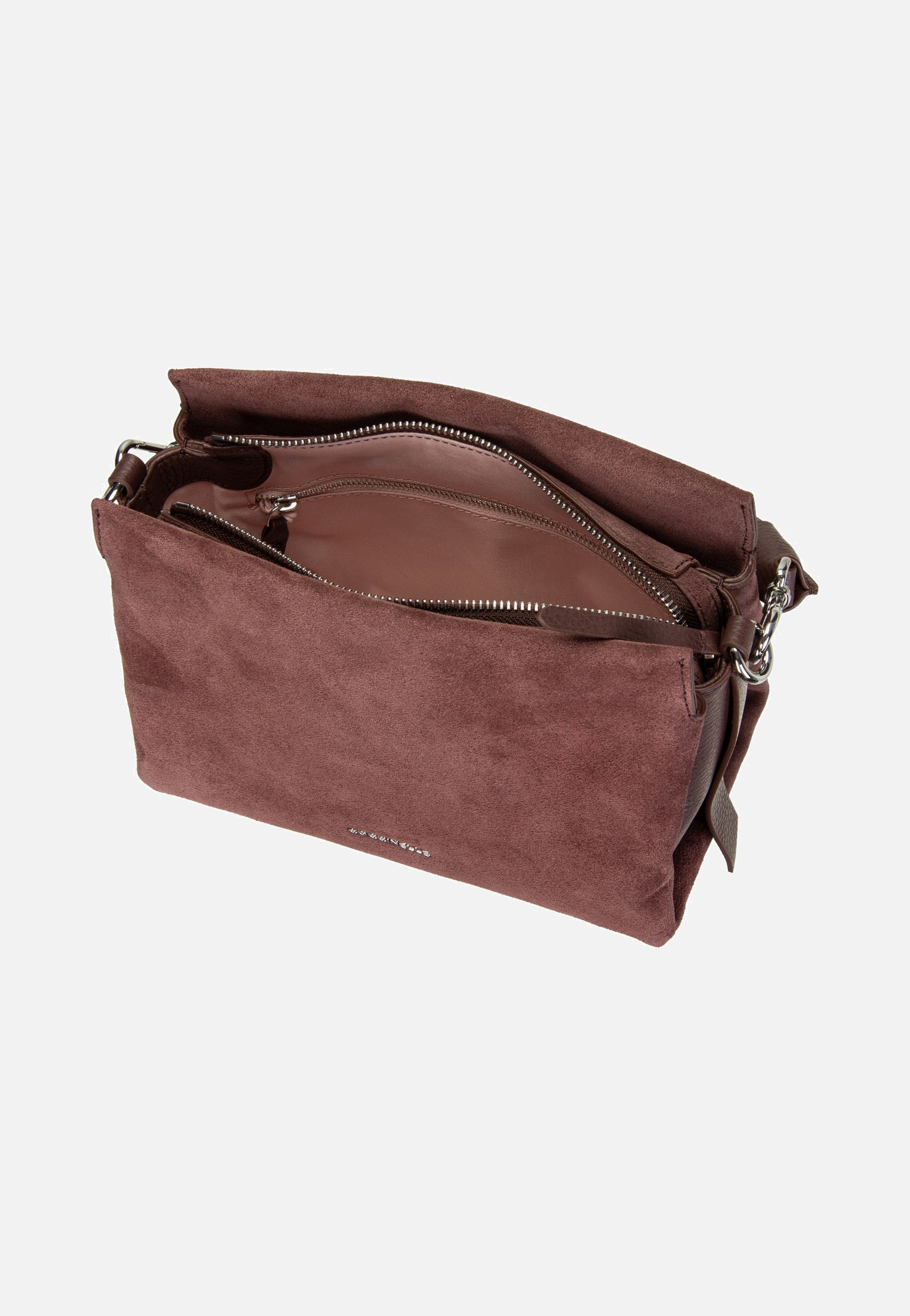 Coccinelle Boheme Suede Bimaterial 5801 Berry/Berry Handle Bag