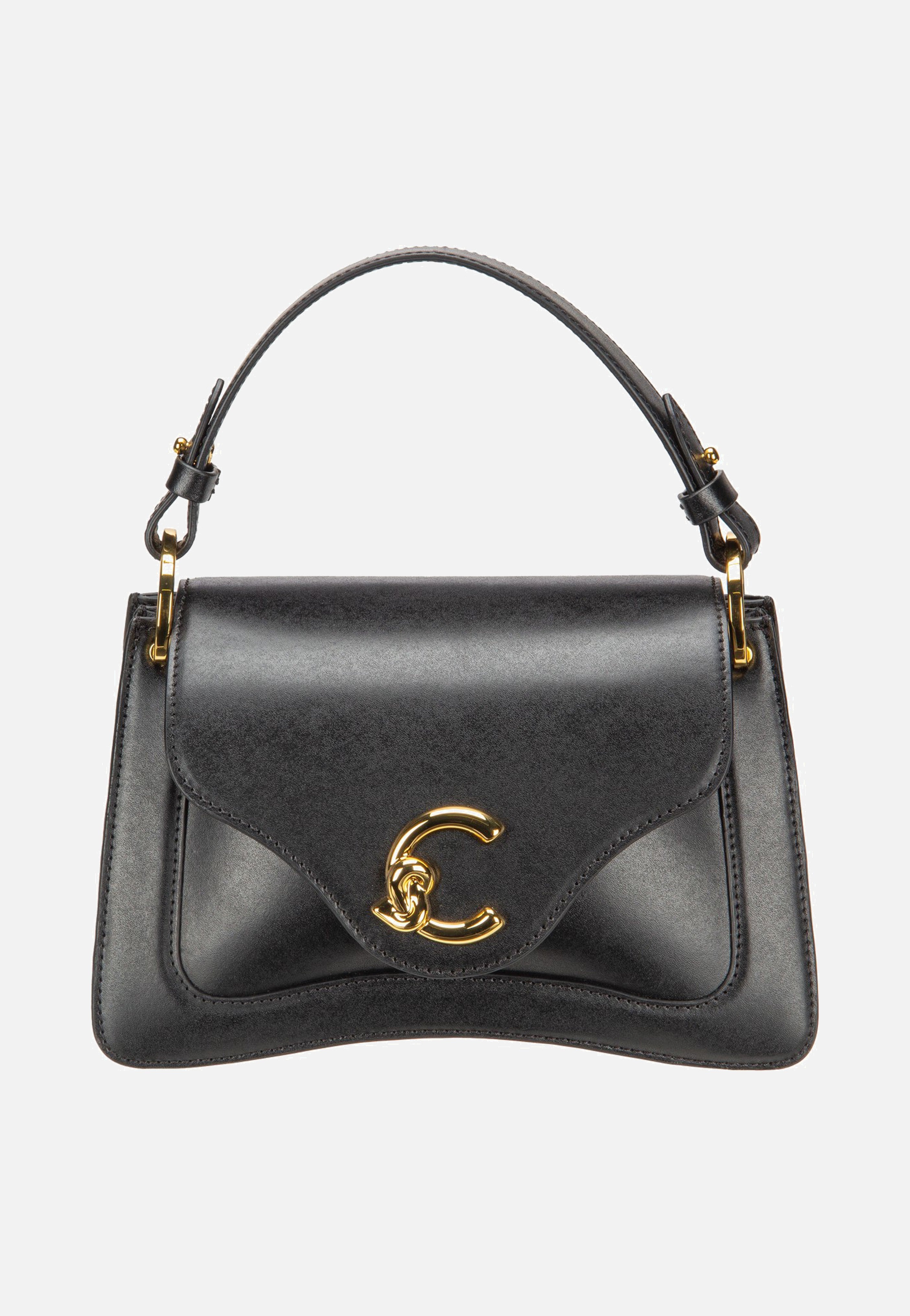 Coccinelle C-Me Calf 1802 Noir Handle Bag
