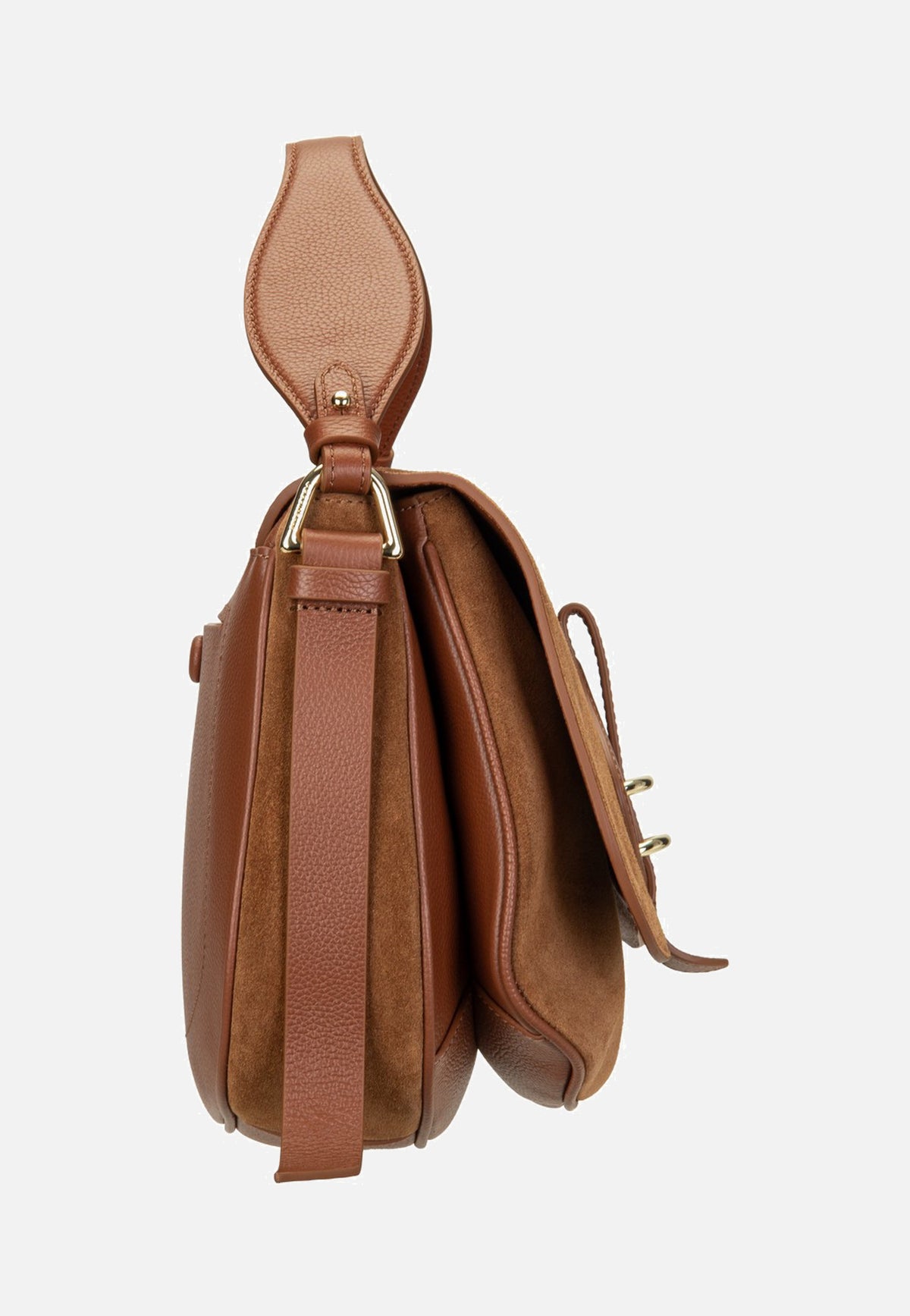 Coccinelle Mavery Suede Bi 1801 Cognac/Cognac Crossbody Bag