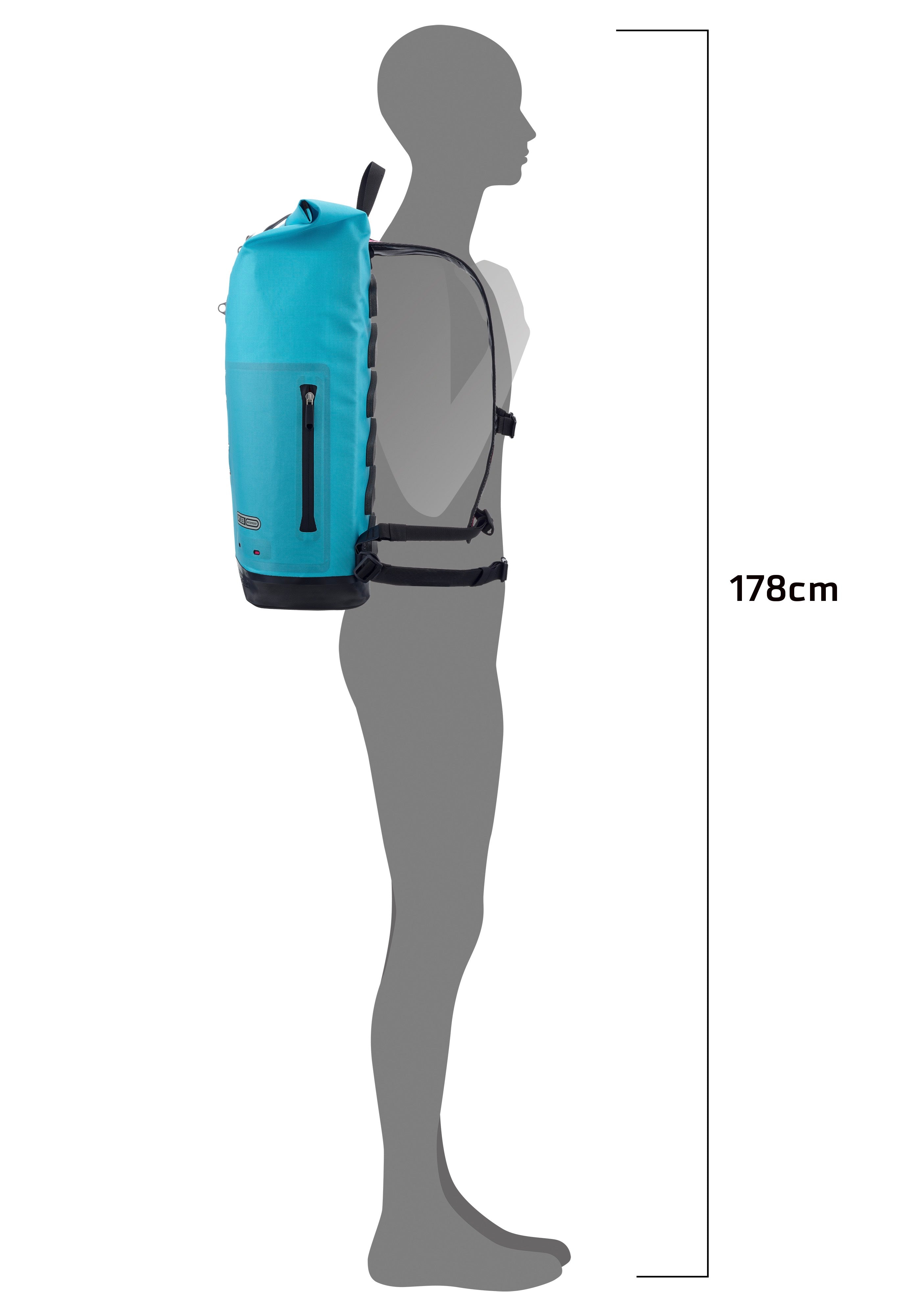 ORTLIEB Commuter Daypack Cyber 21L Cyber Blue/Pink Rolltop Rucksack