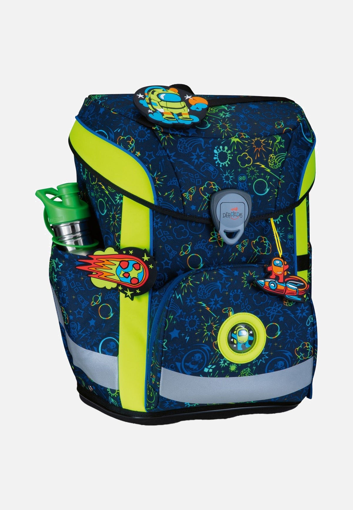 DerDieDas ErgoFlex Easy Set Neon Crazy School Rucksack