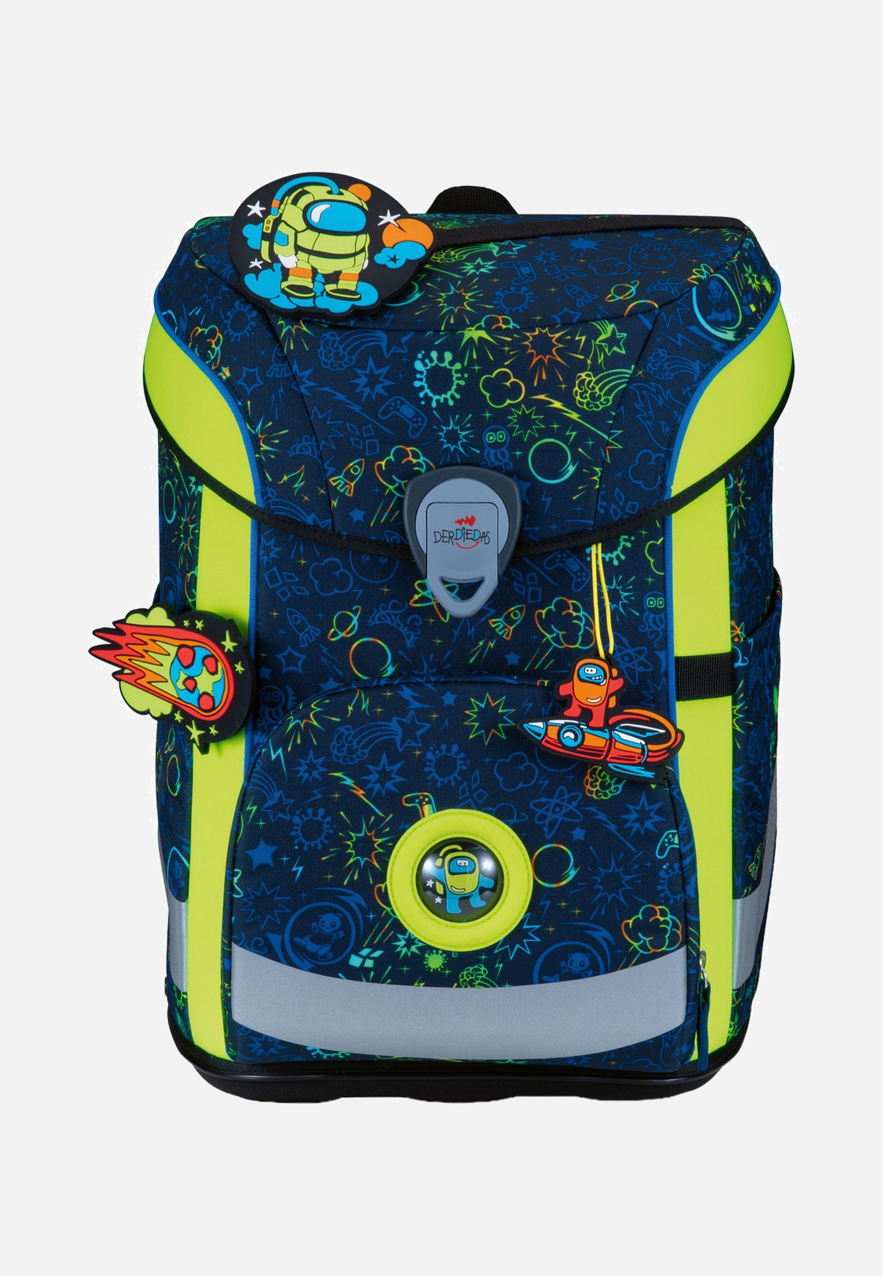 DerDieDas ErgoFlex Easy Set Neon Crazy School Rucksack