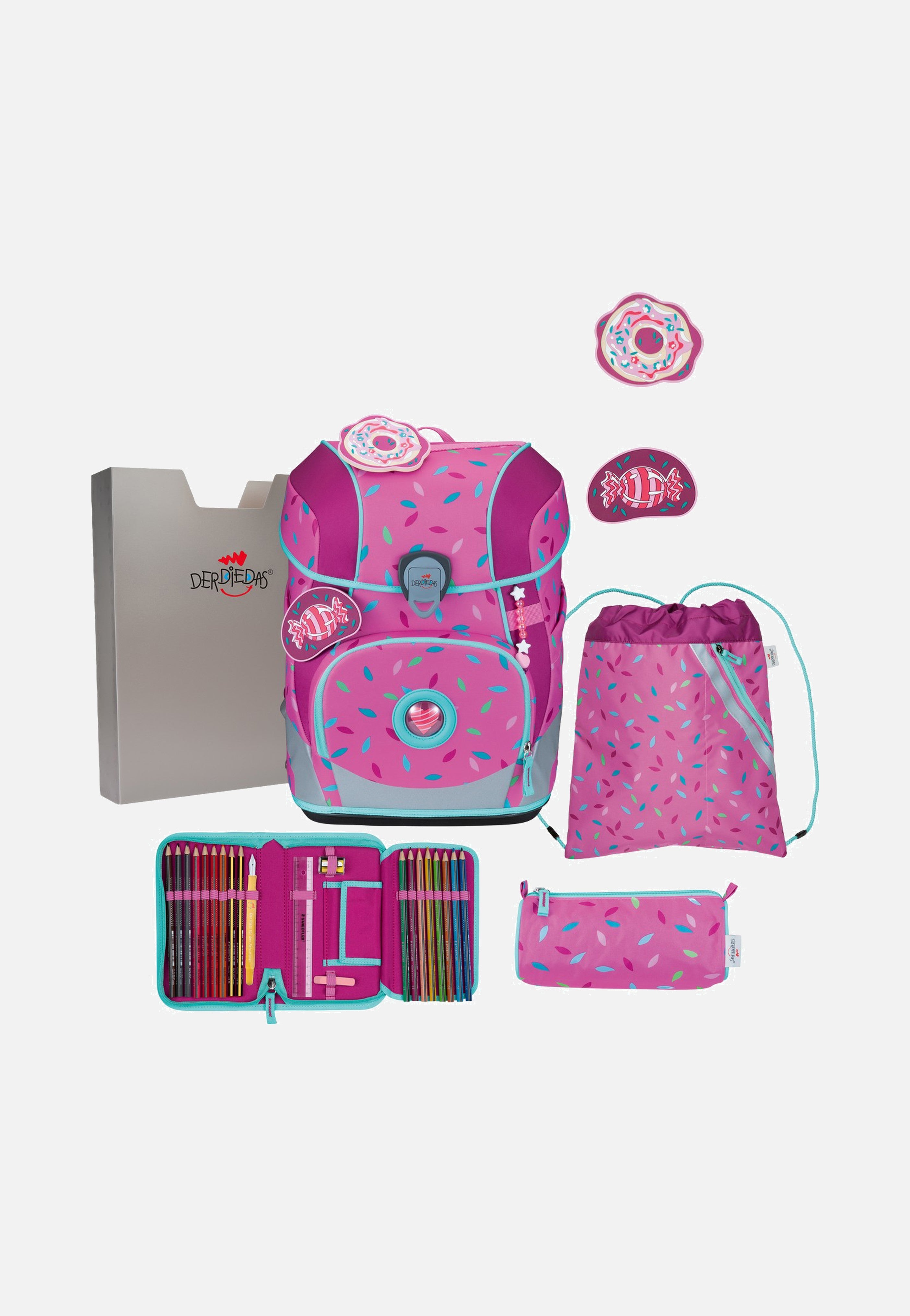 DerDieDas ErgoFlex Tiny Set Sweet Sprinkles School Rucksack