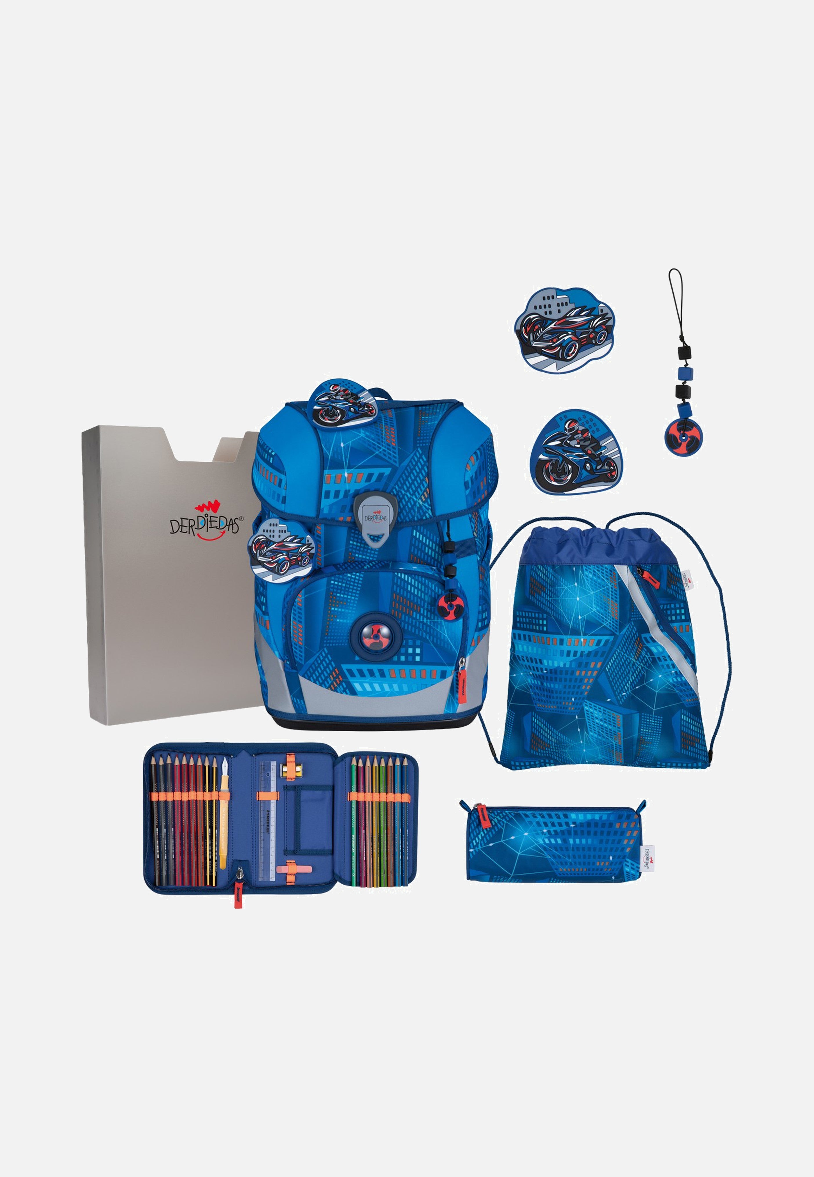 DerDieDas ErgoFlex Tiny Set Turbo Speed School Rucksack