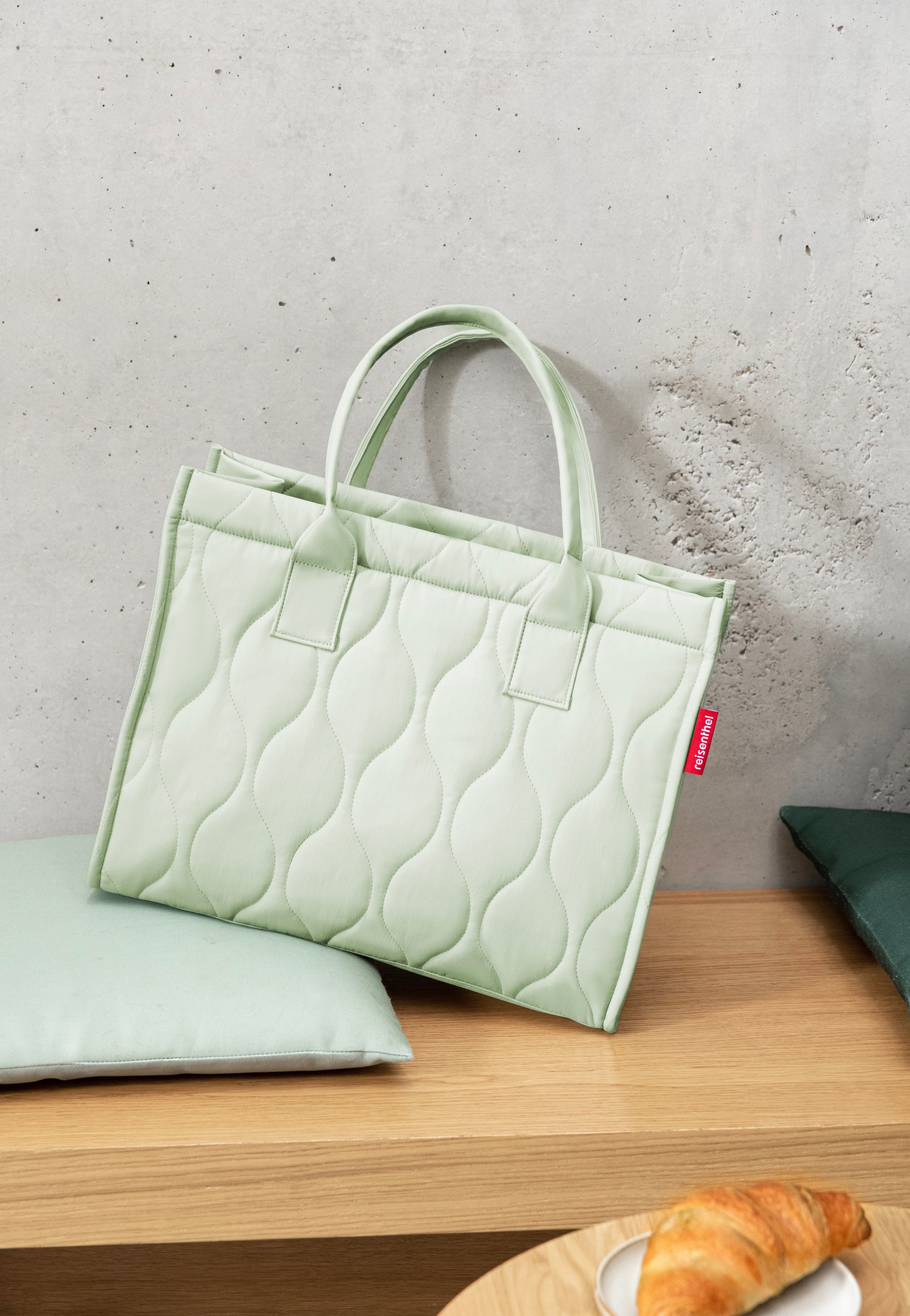 reisenthel Daily Shopper Puffer Iced Matcha Tote Bag