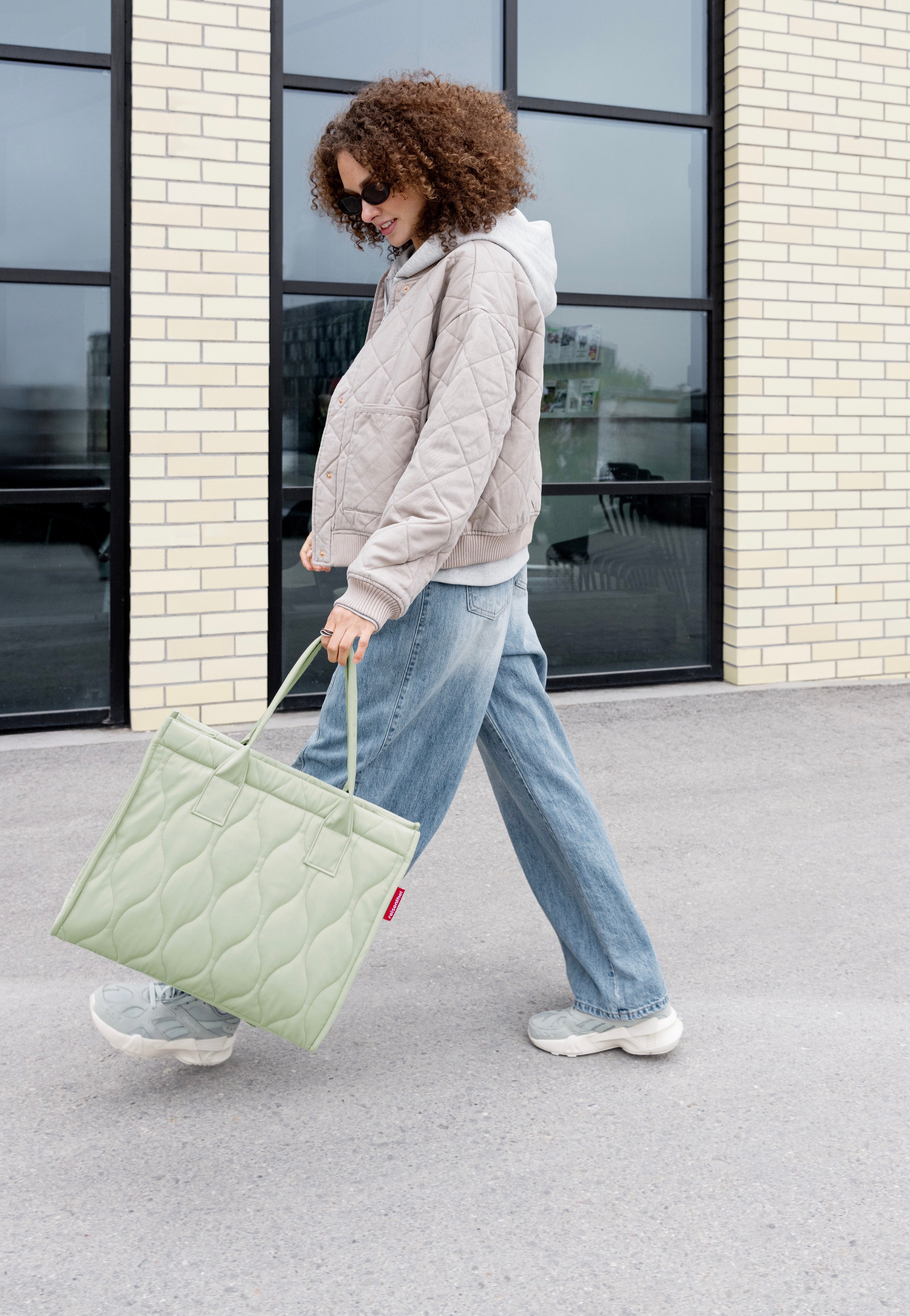 reisenthel Daily Shopper Puffer Iced Matcha Tote Bag