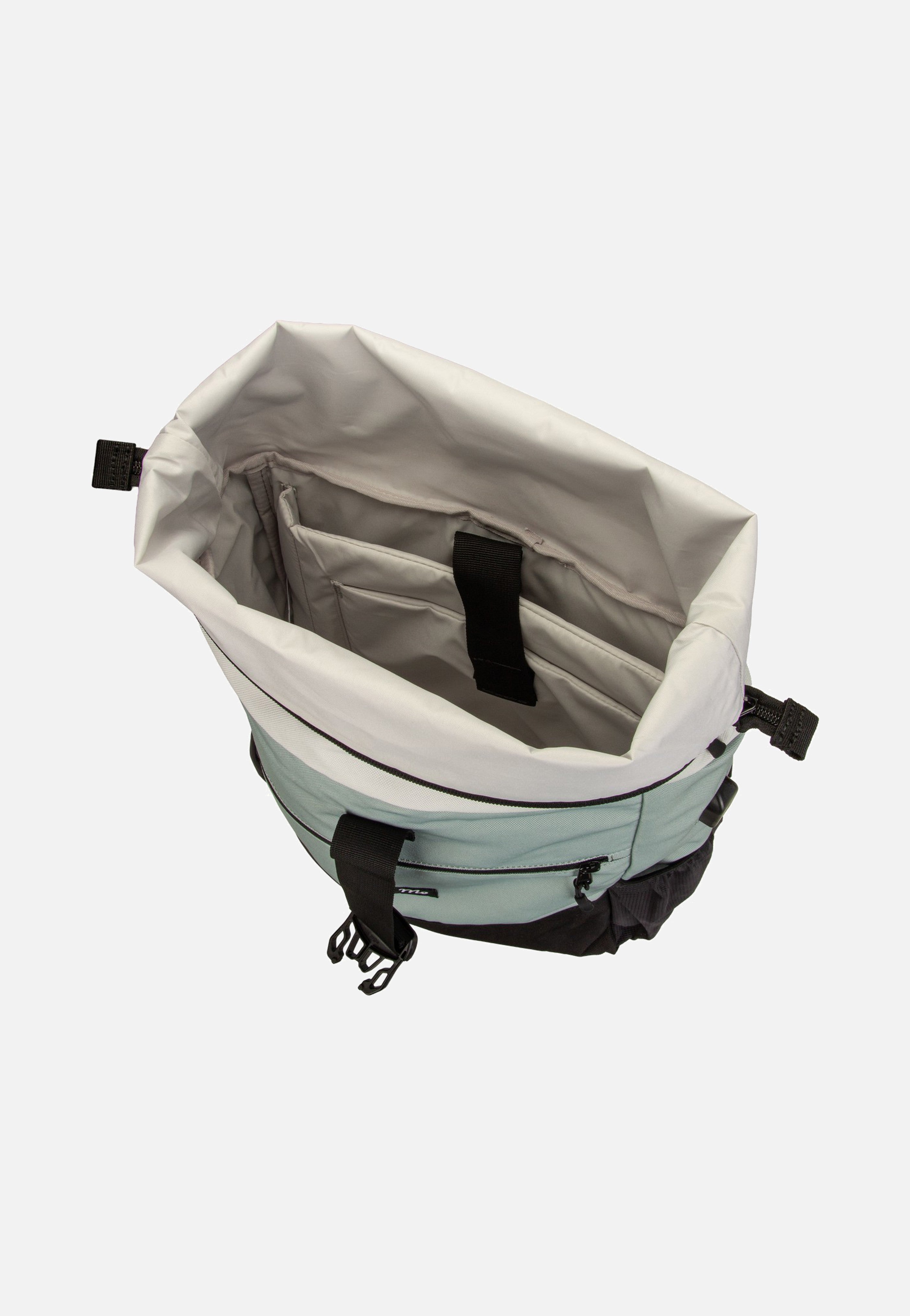 Ela Mo Rolltop Mintgrey Rolltop Rucksack