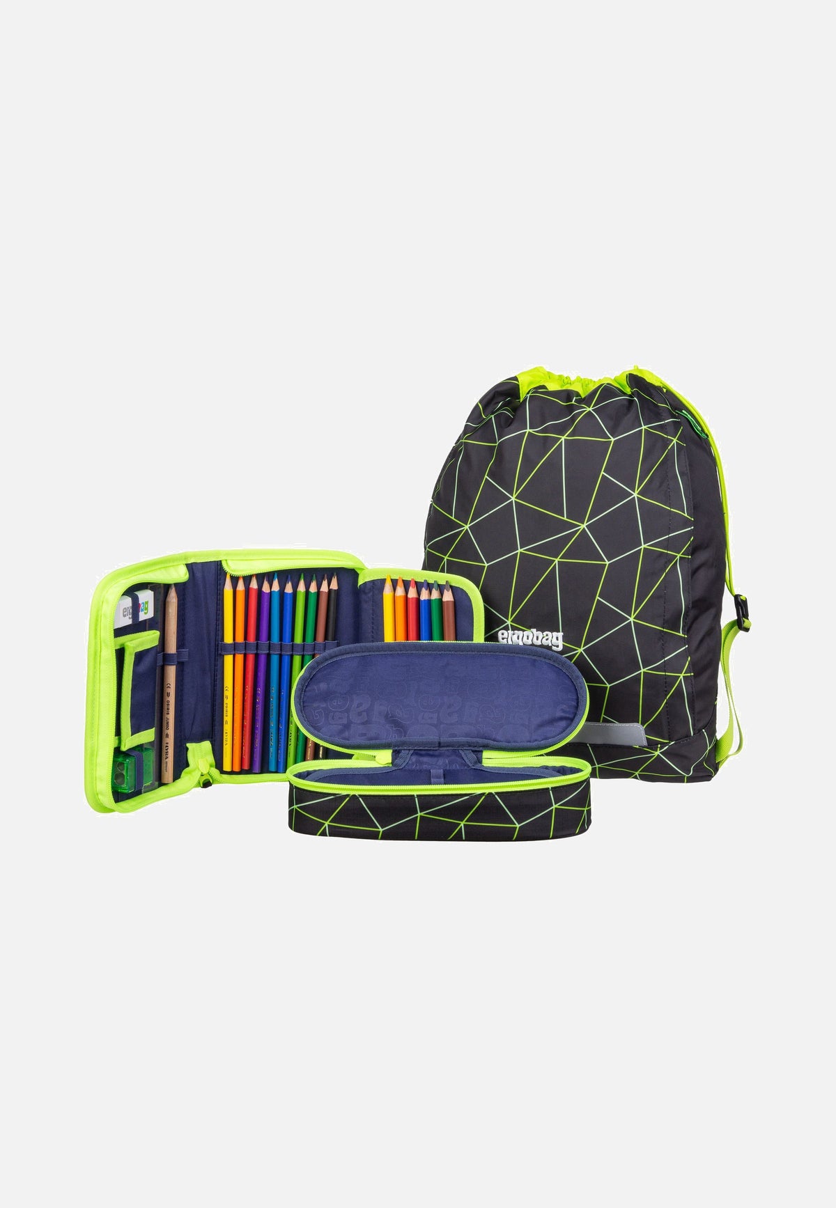 ergobag cubo light Set LUMI CyBär Race School Bag