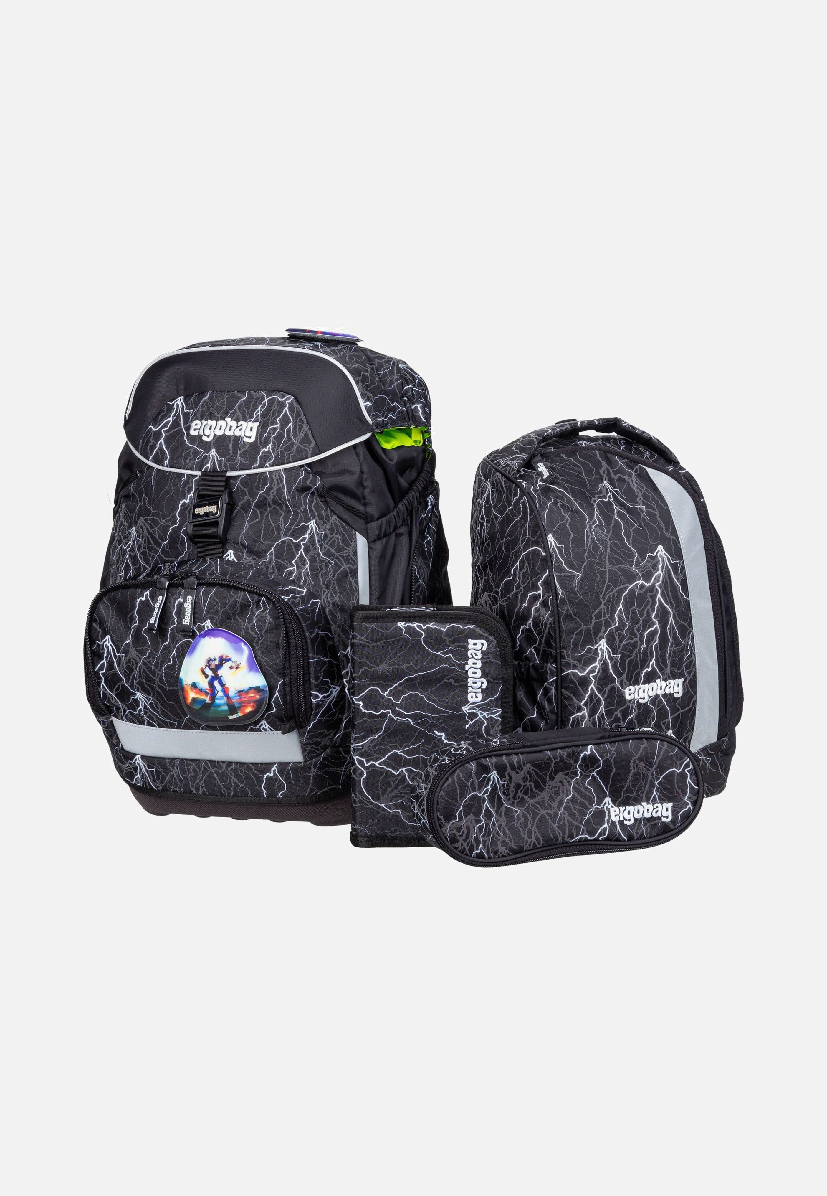 ergobag pack Set GLOW Super ReflektBär School Bag