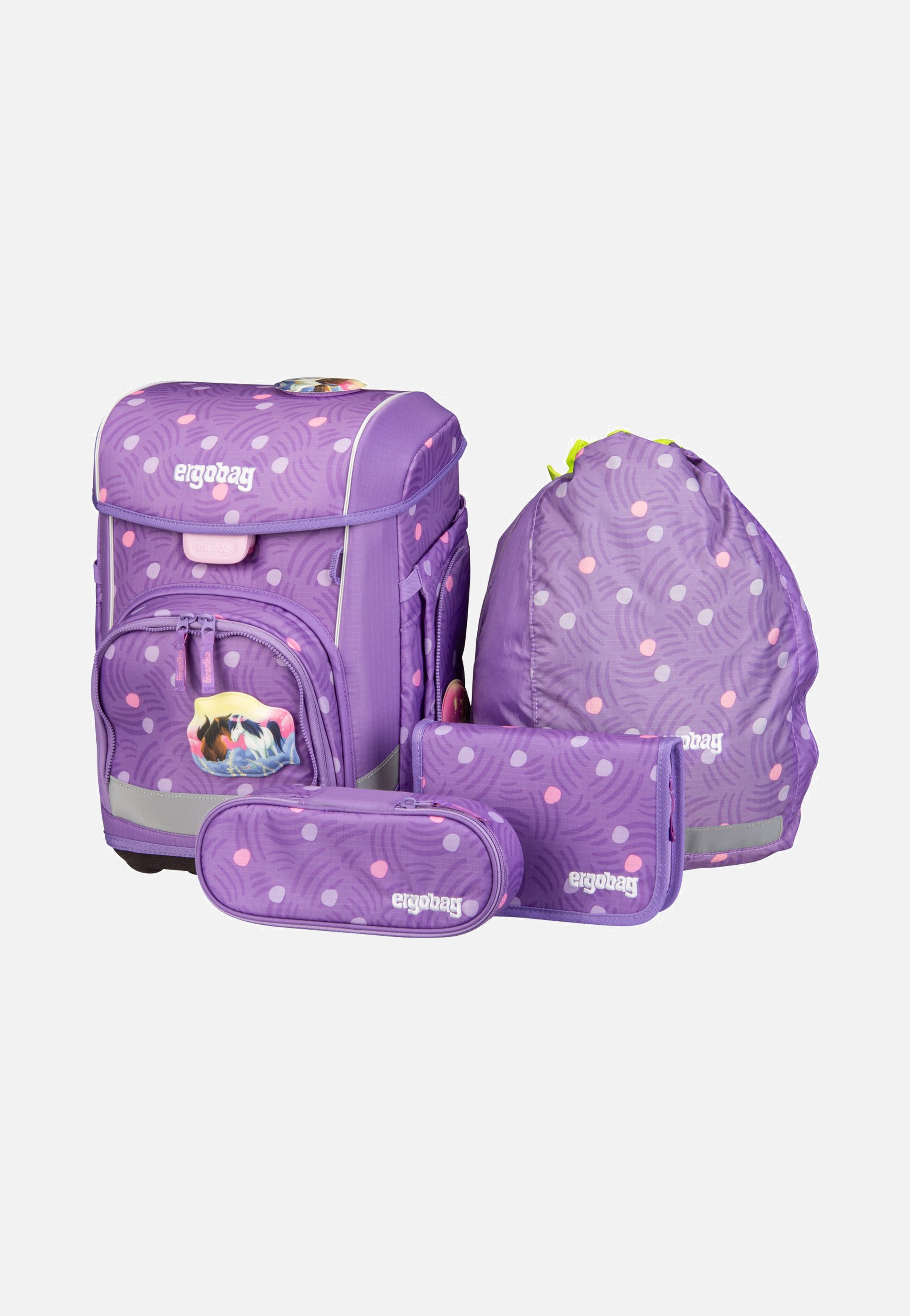 ergobag cubo light Set PonyBäradies School Bag