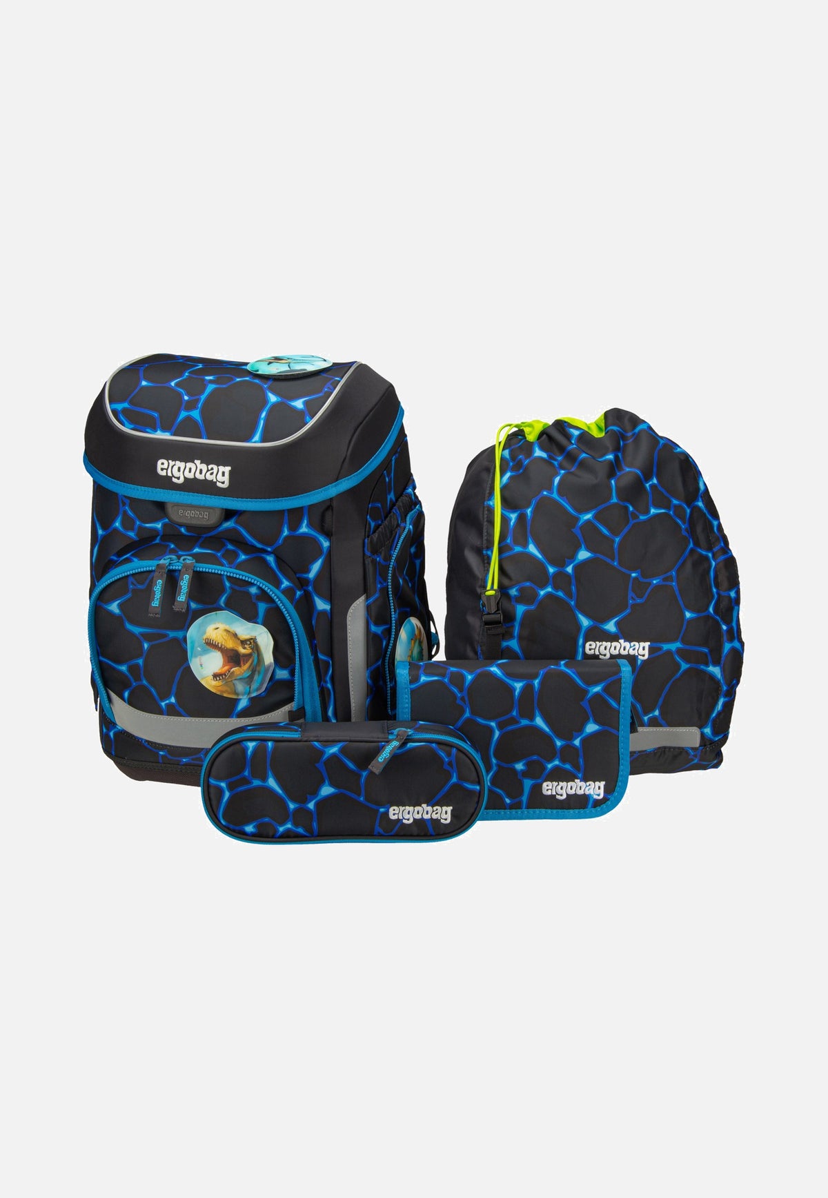 ergobag cubo Set COLOR FLASH Bärassic Garden Schulranzen