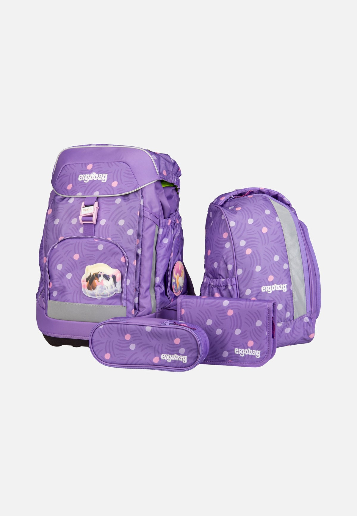 ergobag maxi Set PonyBäradies Schulranzen