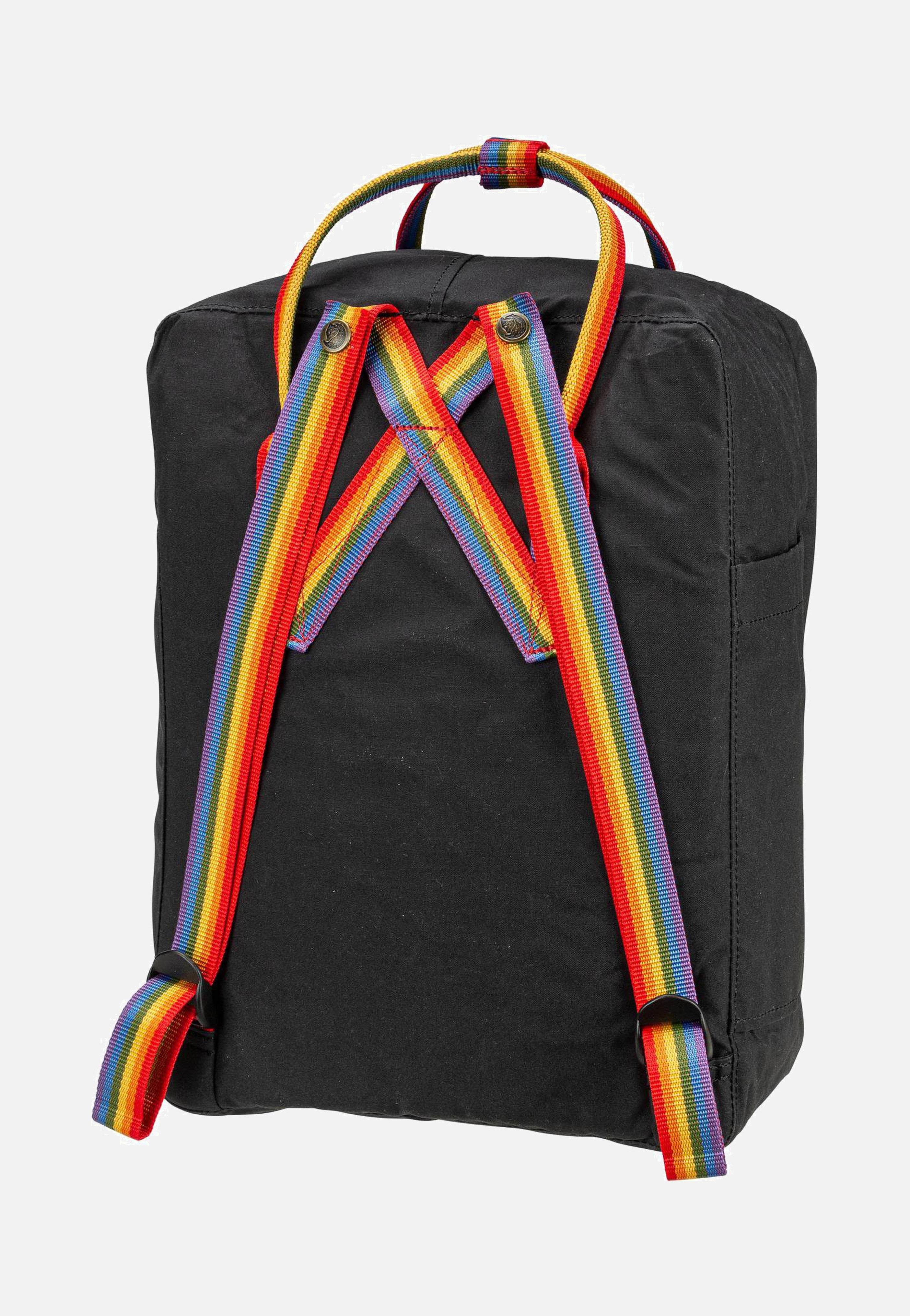 Fjällräven Kanken Rainbow Black/Rainbow Pattern Rucksack