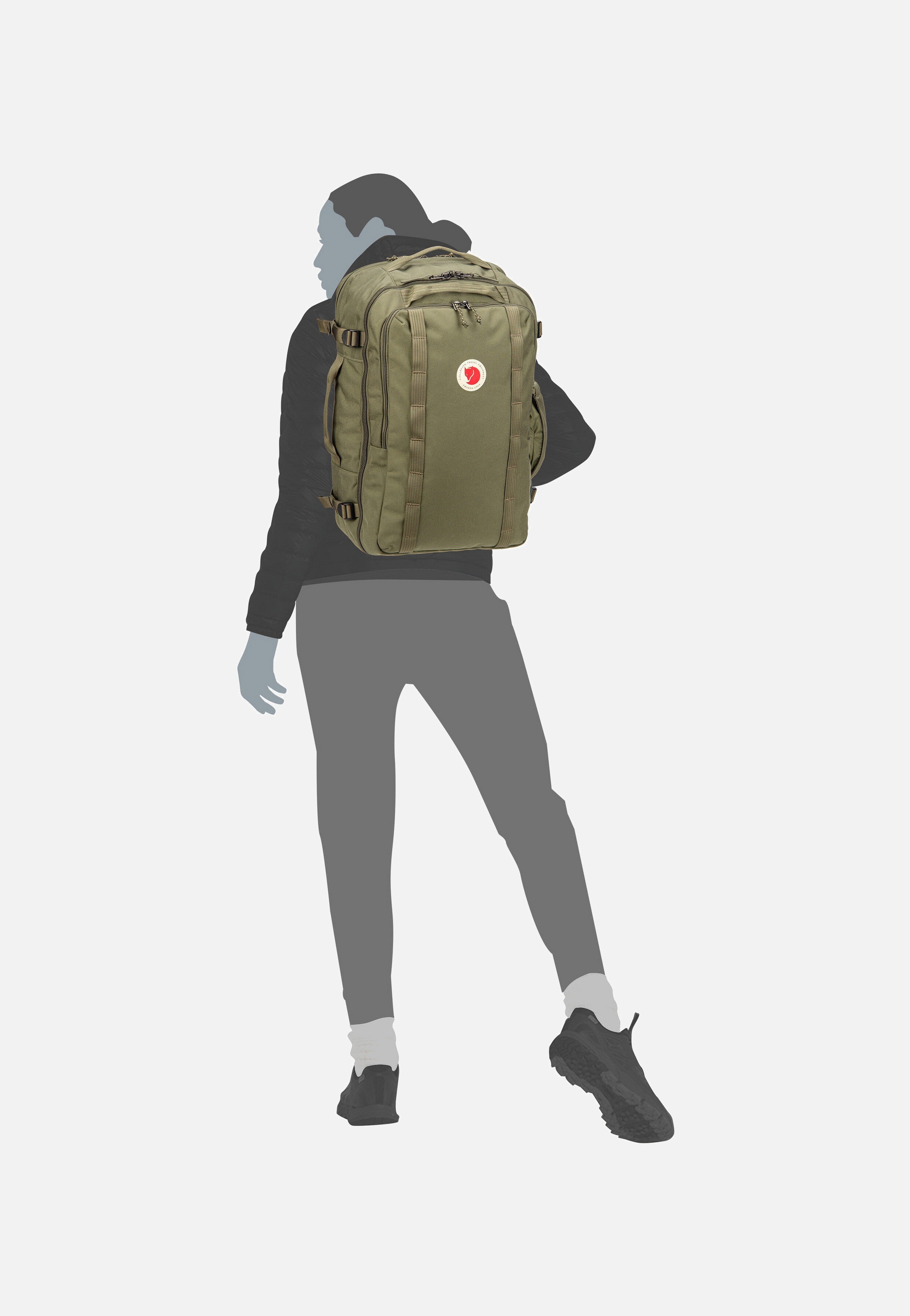 Fjällräven Färden Carry-On Pack Green Travel Rucksack