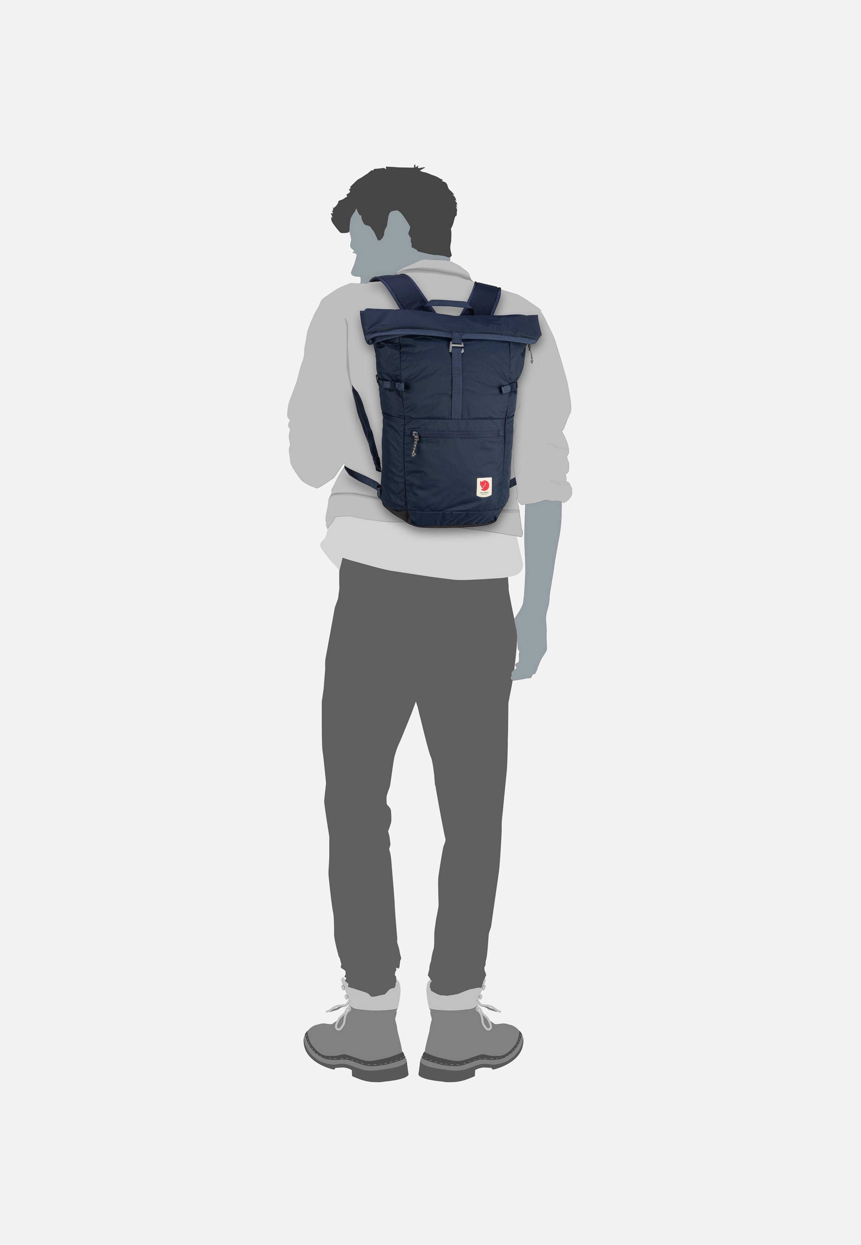Fjällräven High Coast Foldsack 24 Navy Rolltop Rucksack