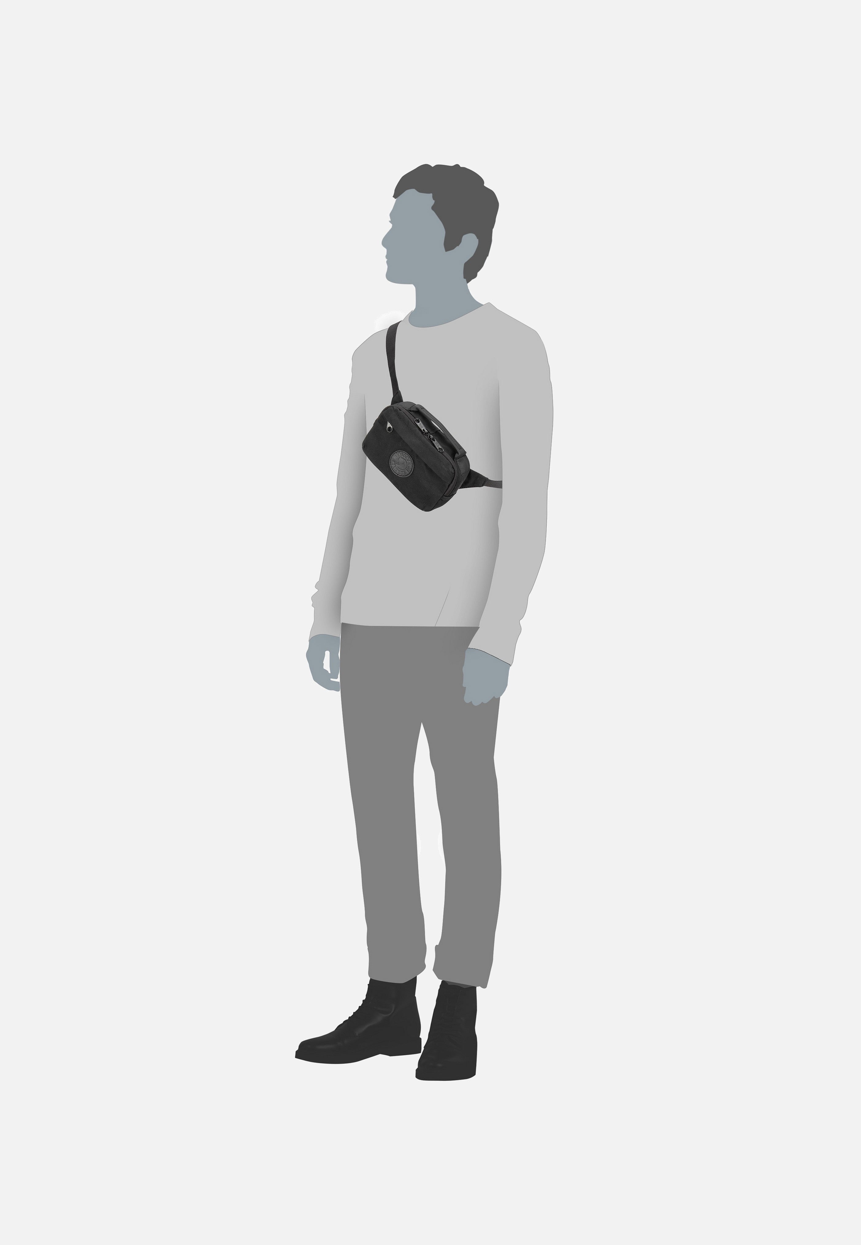 Fjällräven Kanken No.2 Black Hip Pack Black Bauchtasche