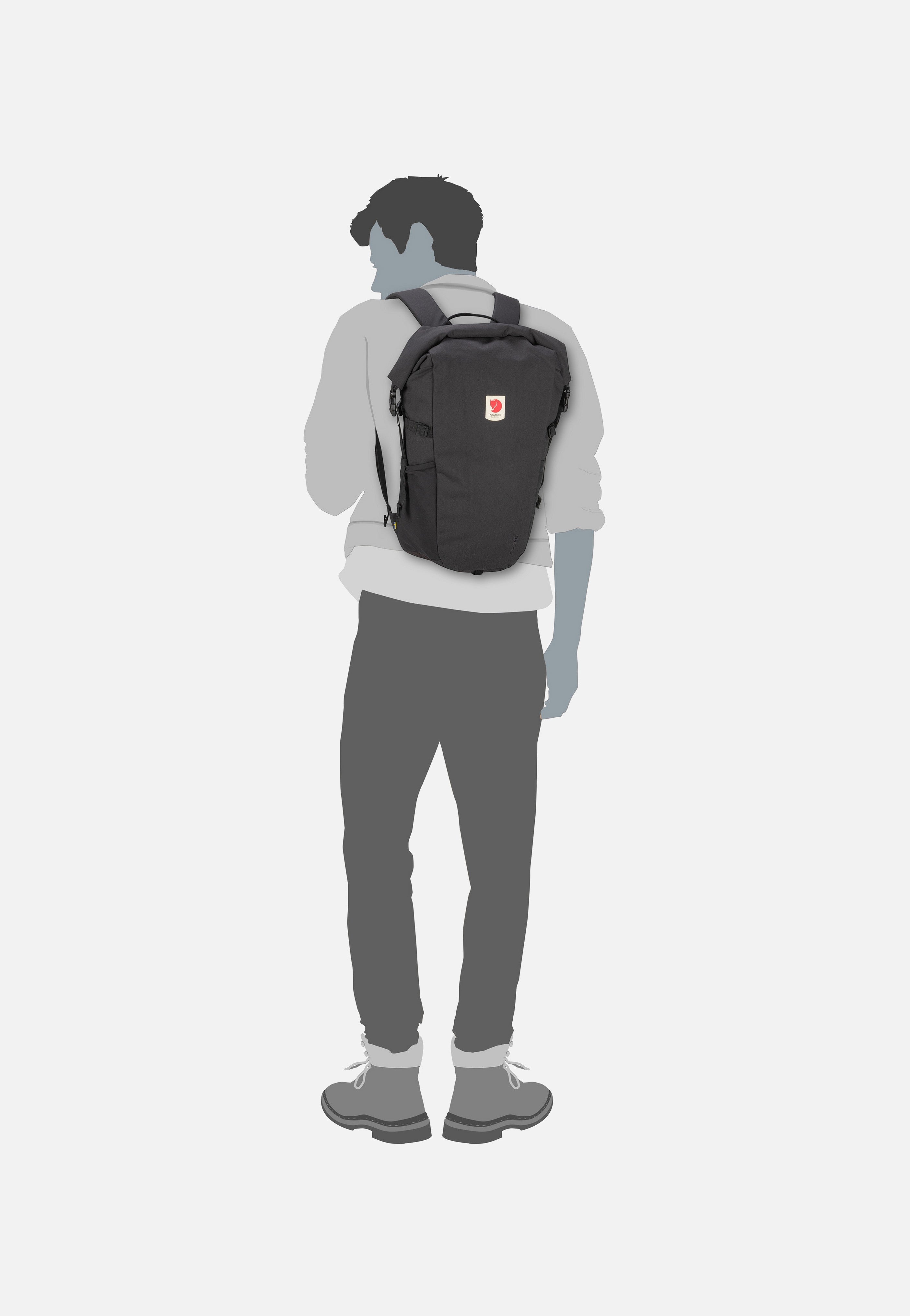Fjällräven Ulvö Rolltop 30 Black Rolltop Rucksack
