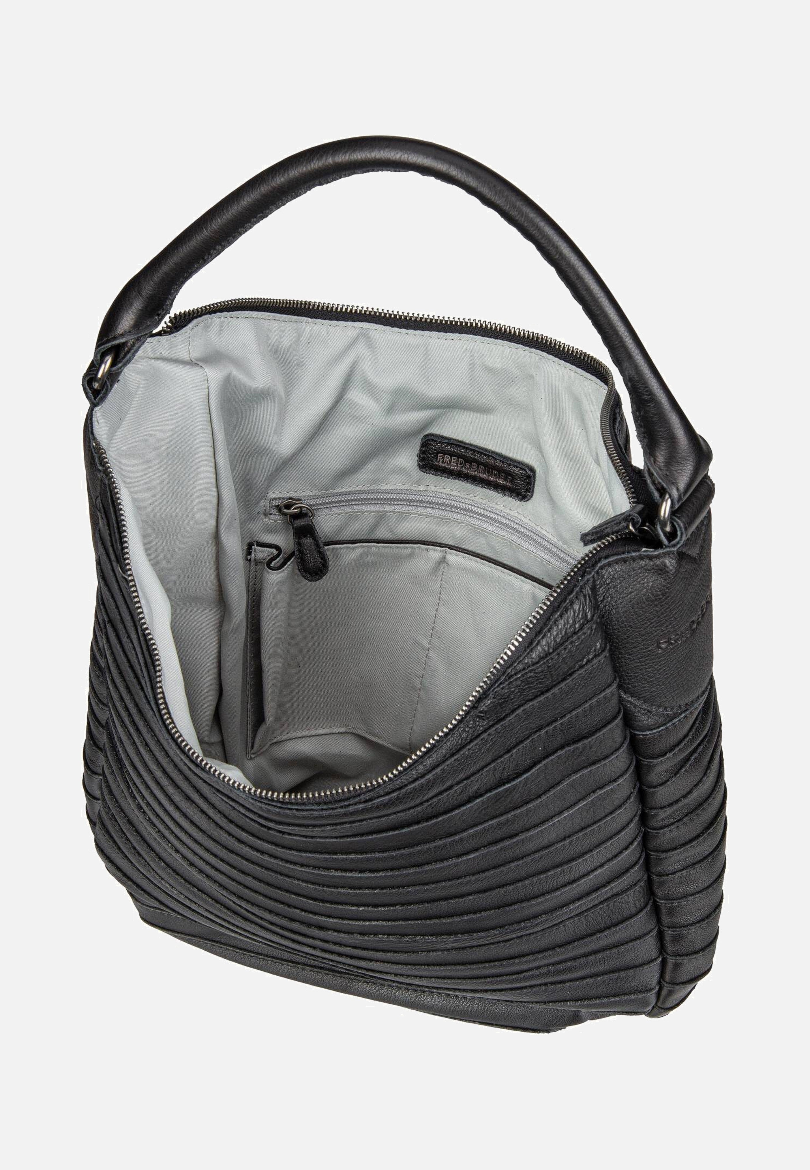 Fredsbruder Gürteltier S 971s Black Hobo Bag