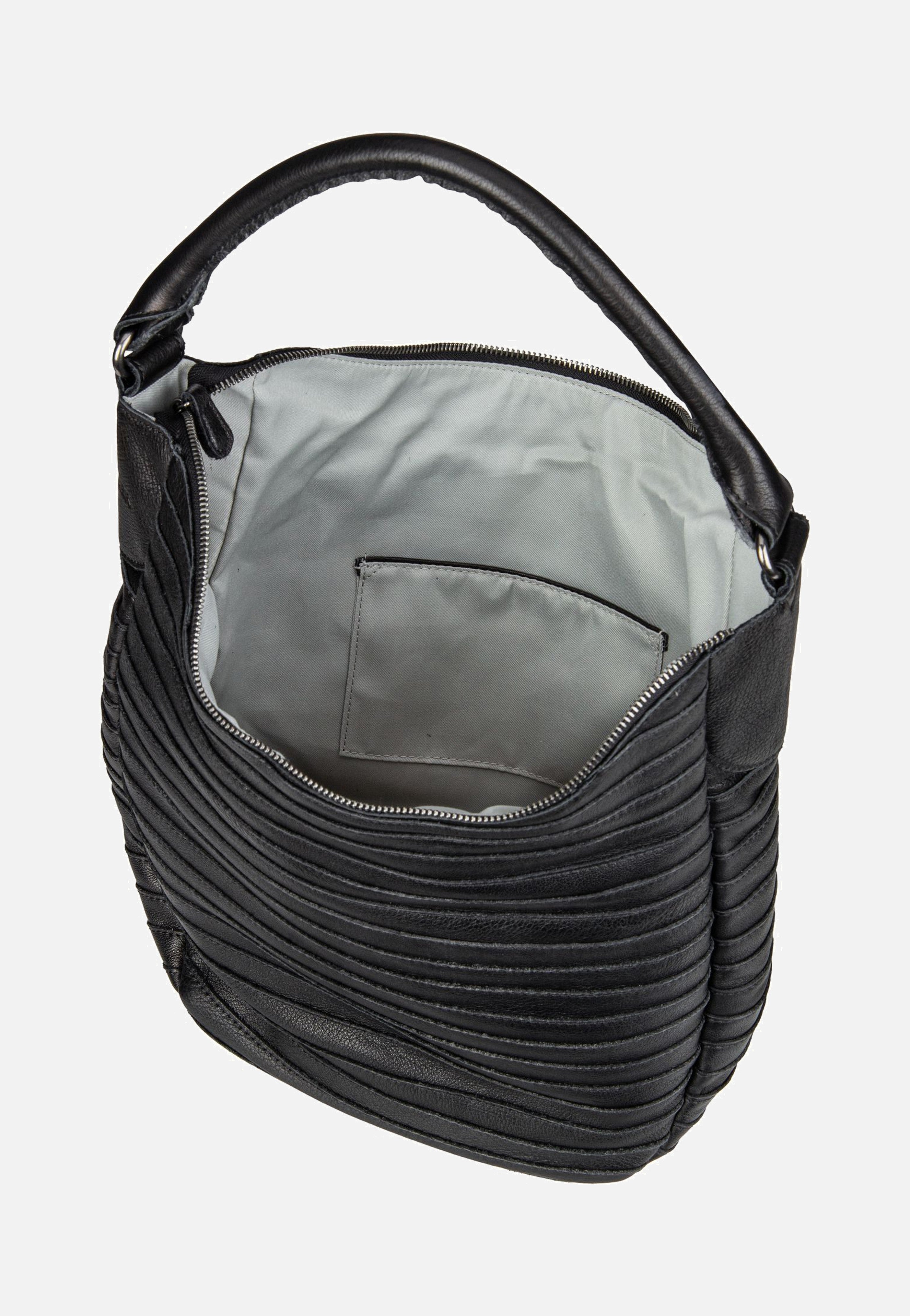 Fredsbruder Gürteltier S 971s Black Hobo Bag