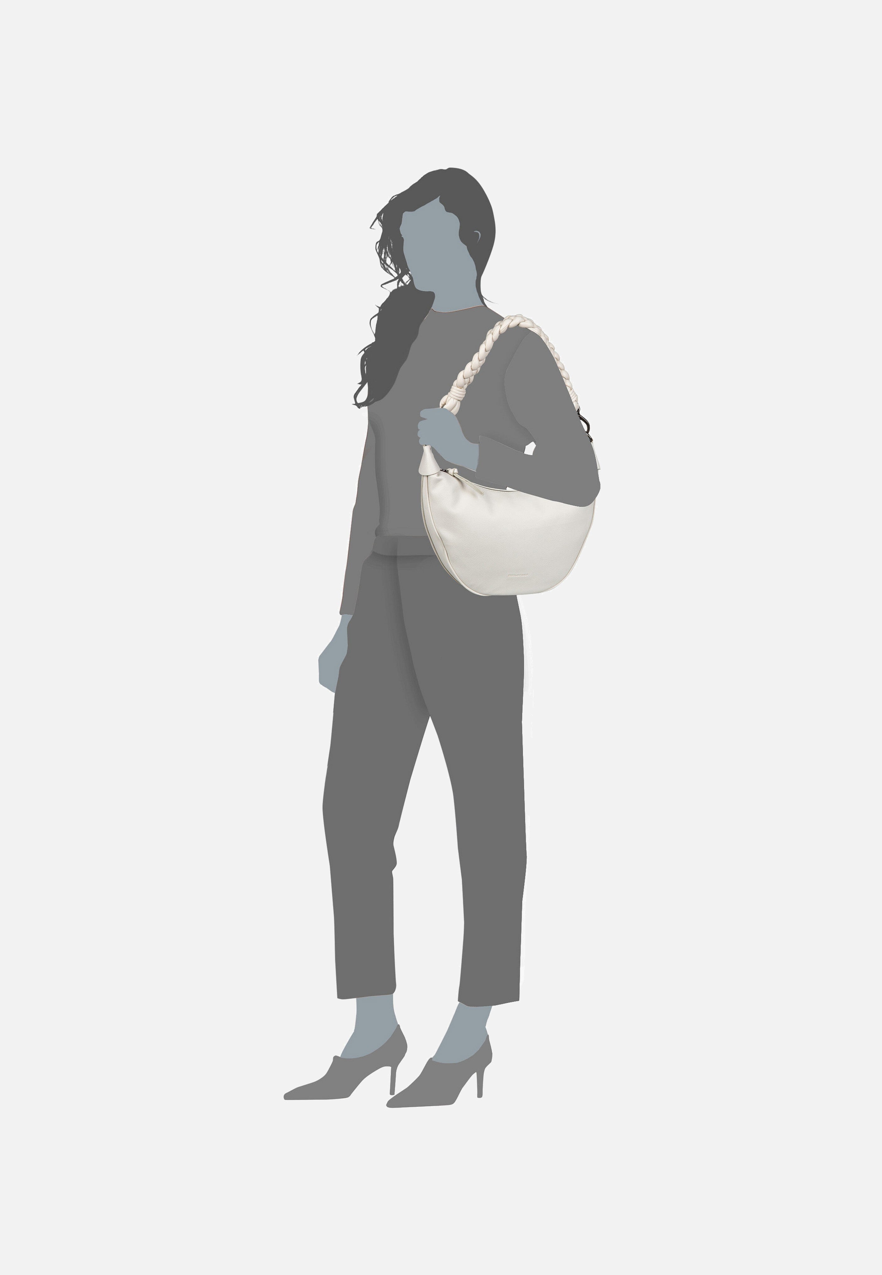 Fredsbruder Good Vibes Only 3540n Oat Milk Hobo Bag