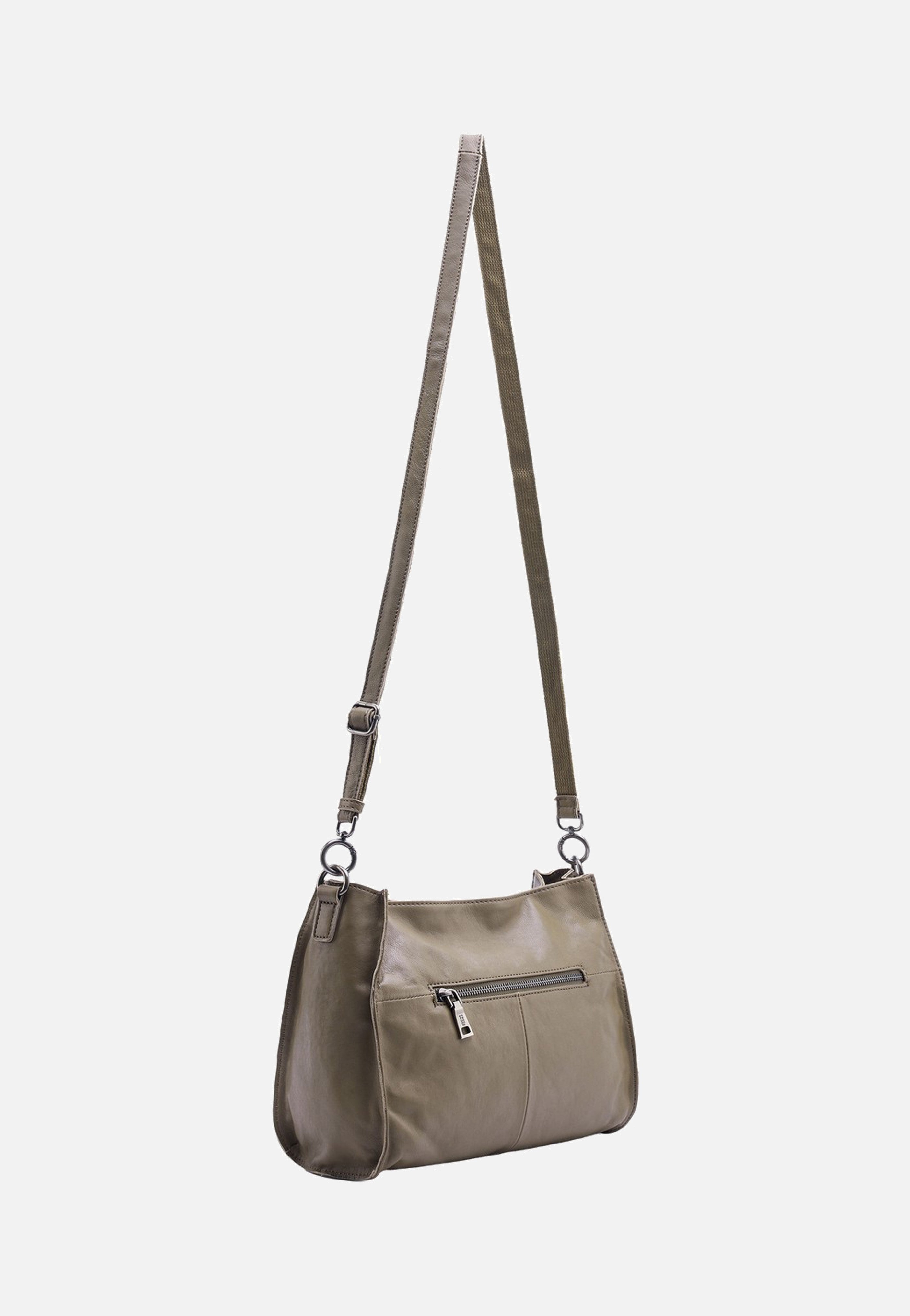 Fredsbruder Belted With Love Shoulderbag Grey Khaki Schultertasche