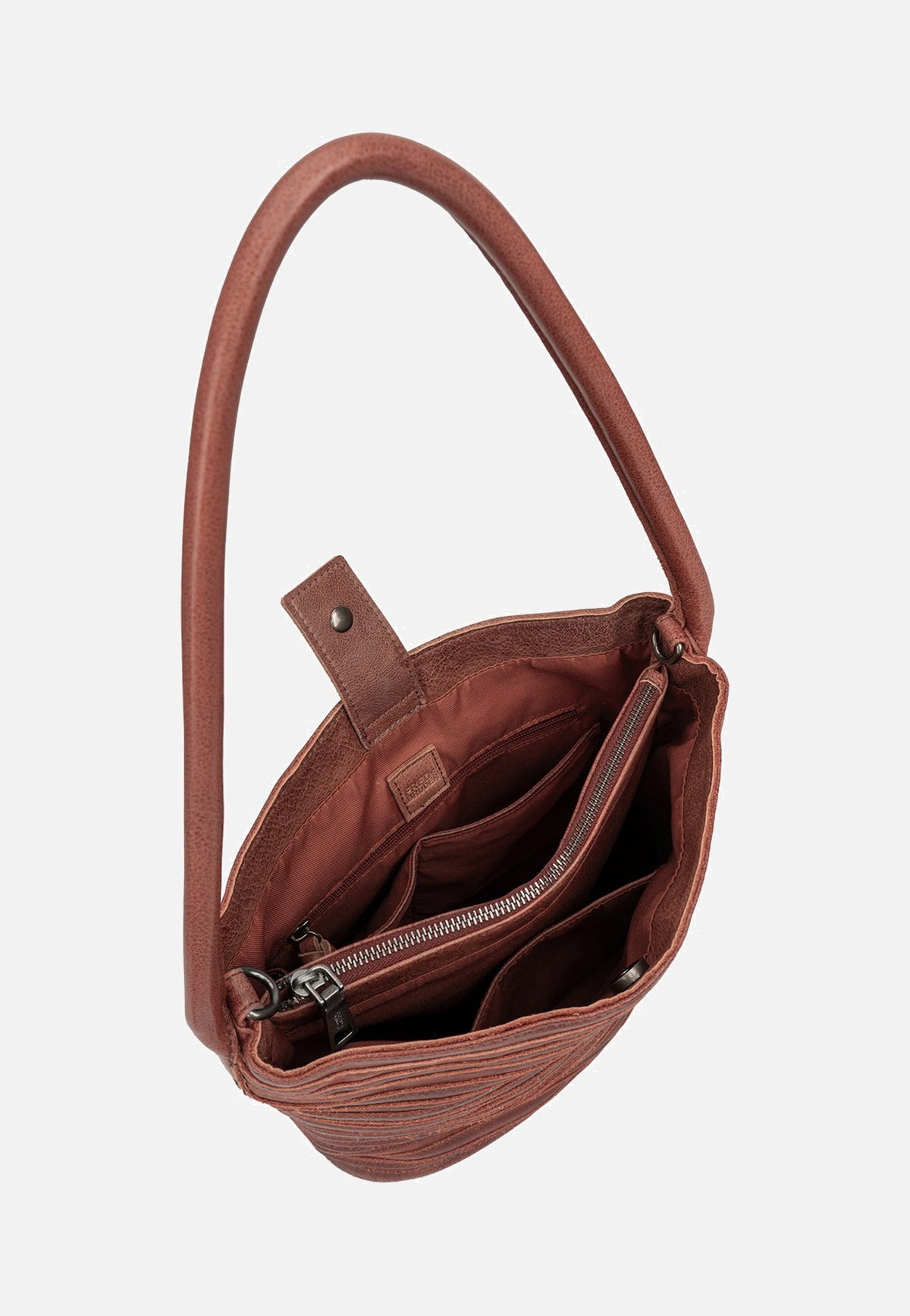 Fredsbruder My Love Bucket Hobo Burned Sandalwood Hobo Bag