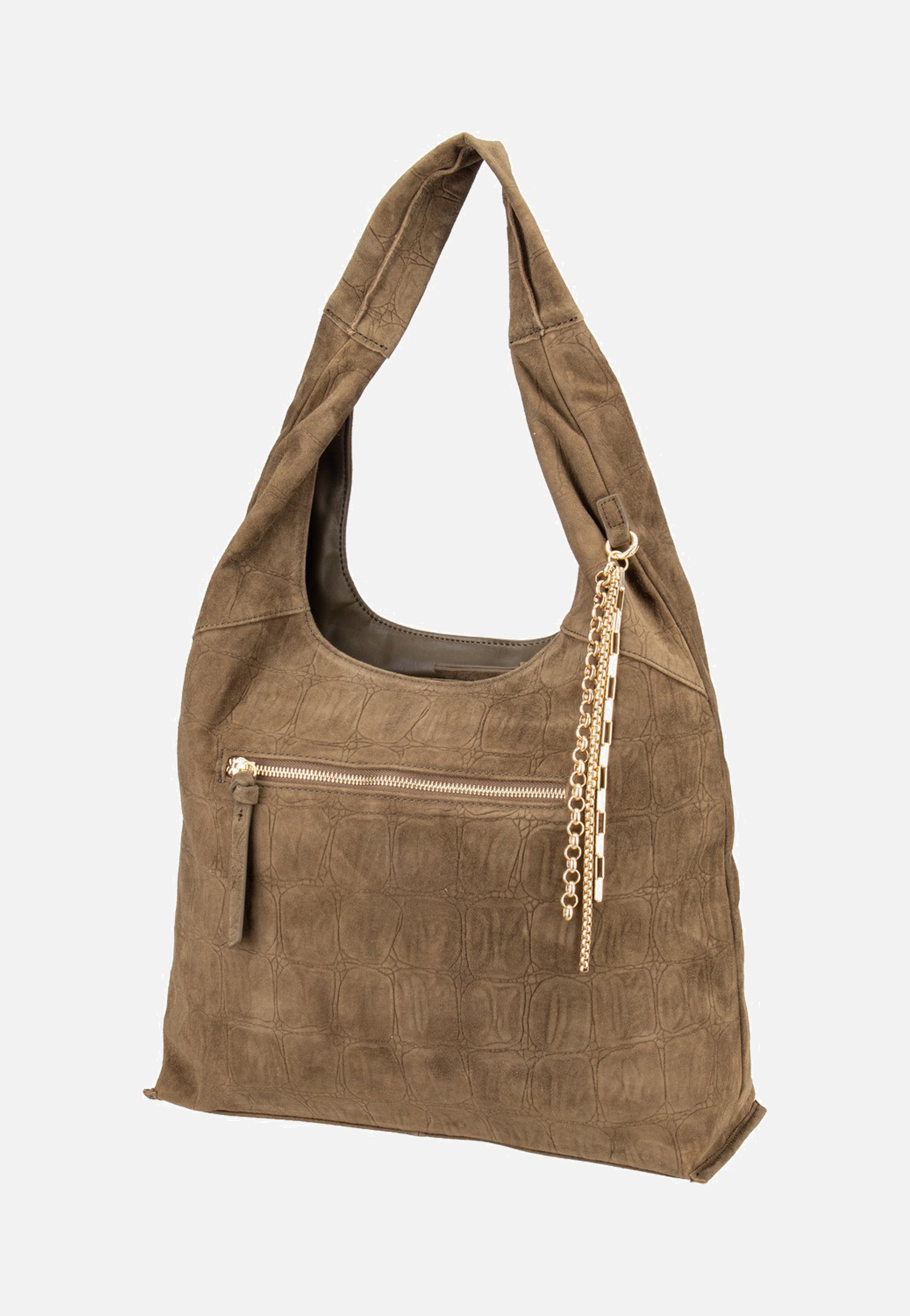 Fredsbruder Velvet Wild Hobo Khaki Hobo Bag