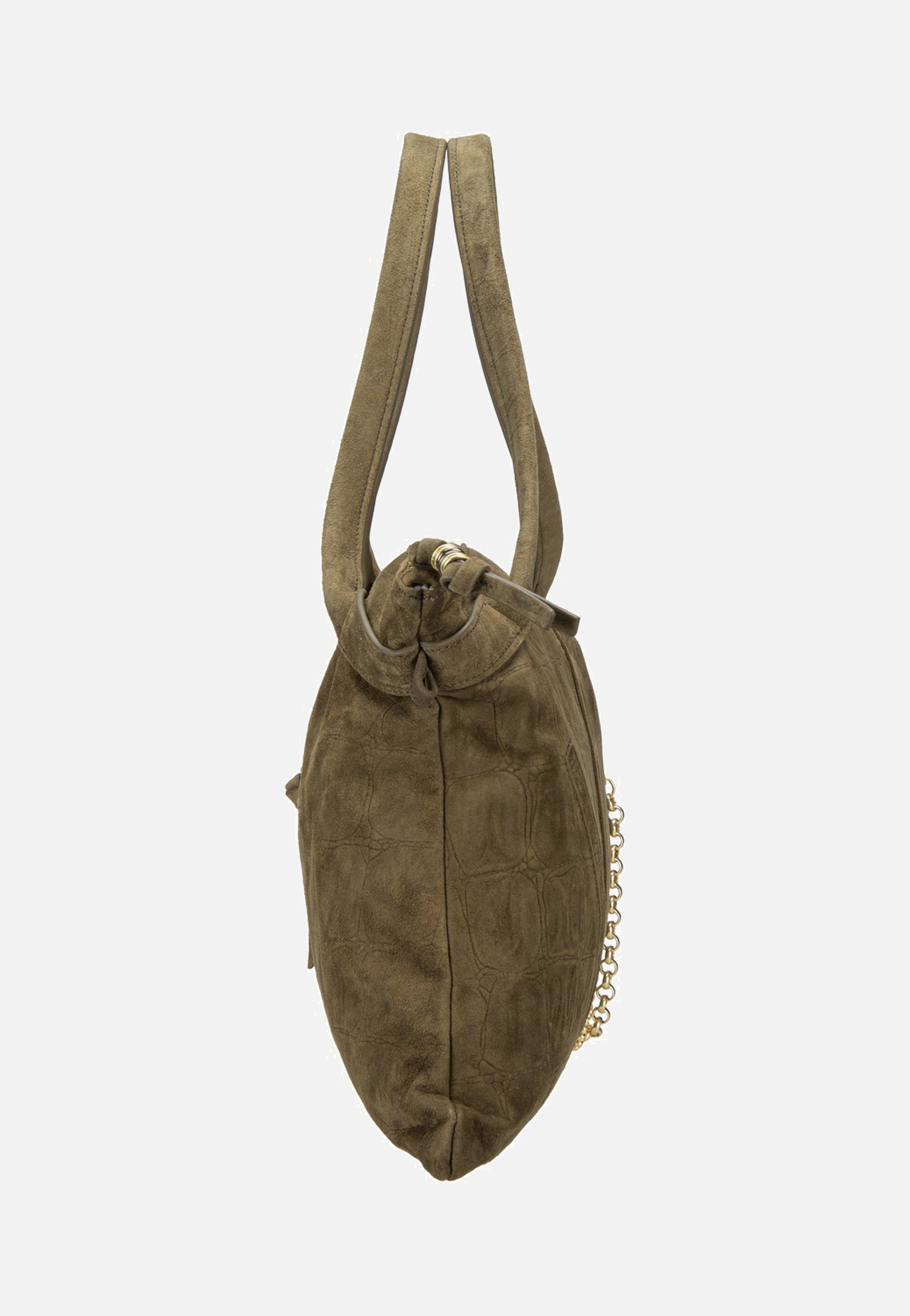 Fredsbruder Velvet Wild Khaki Schultertasche