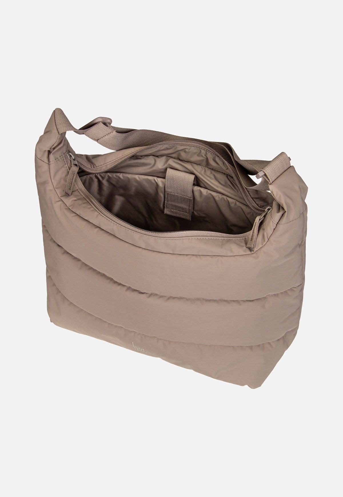GOT BAG Puffer Square Bag Large Monochrome Oyster Hobo Bag