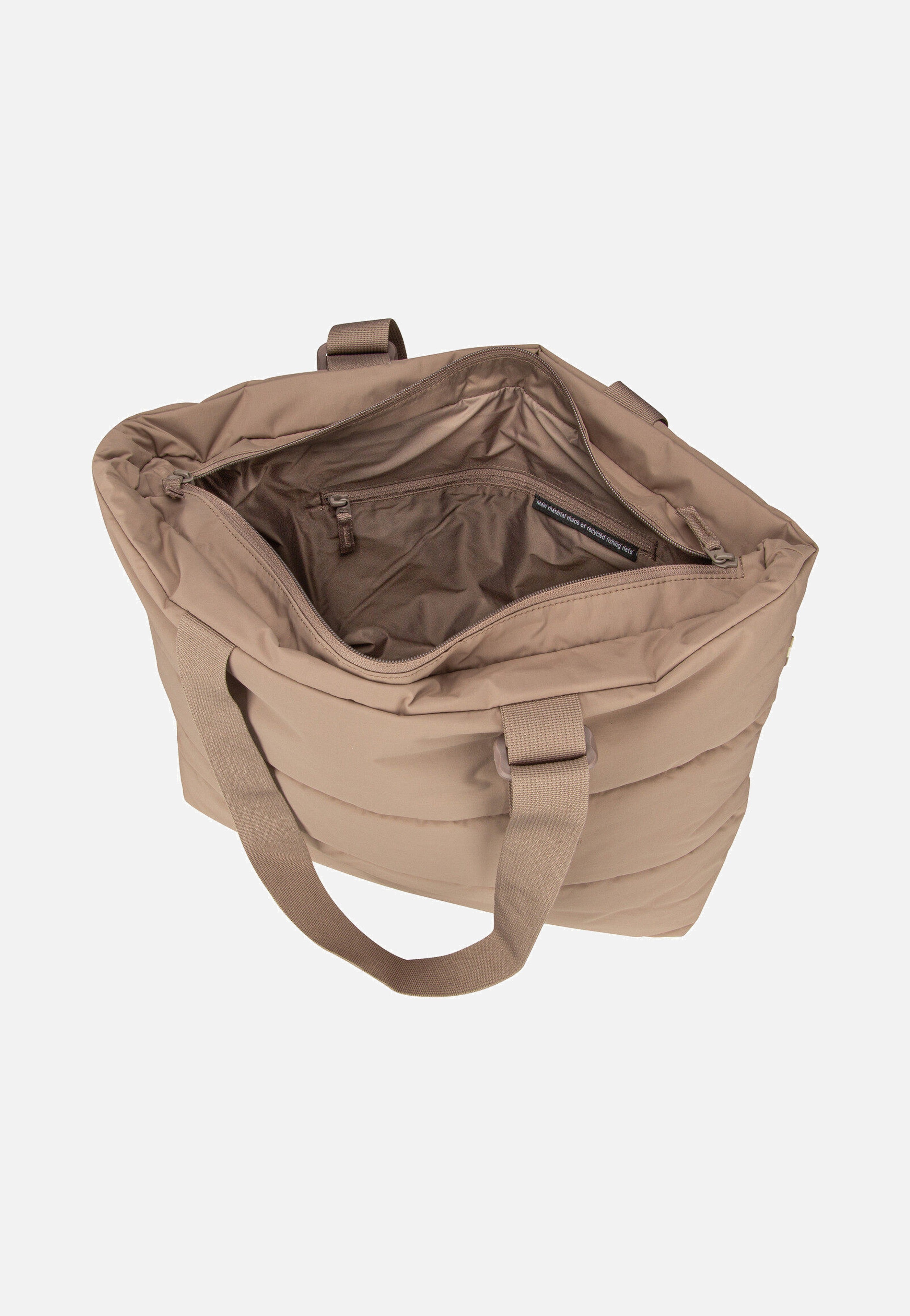 GOT BAG Puffer Tote Bag Monochrome Oyster Shopper