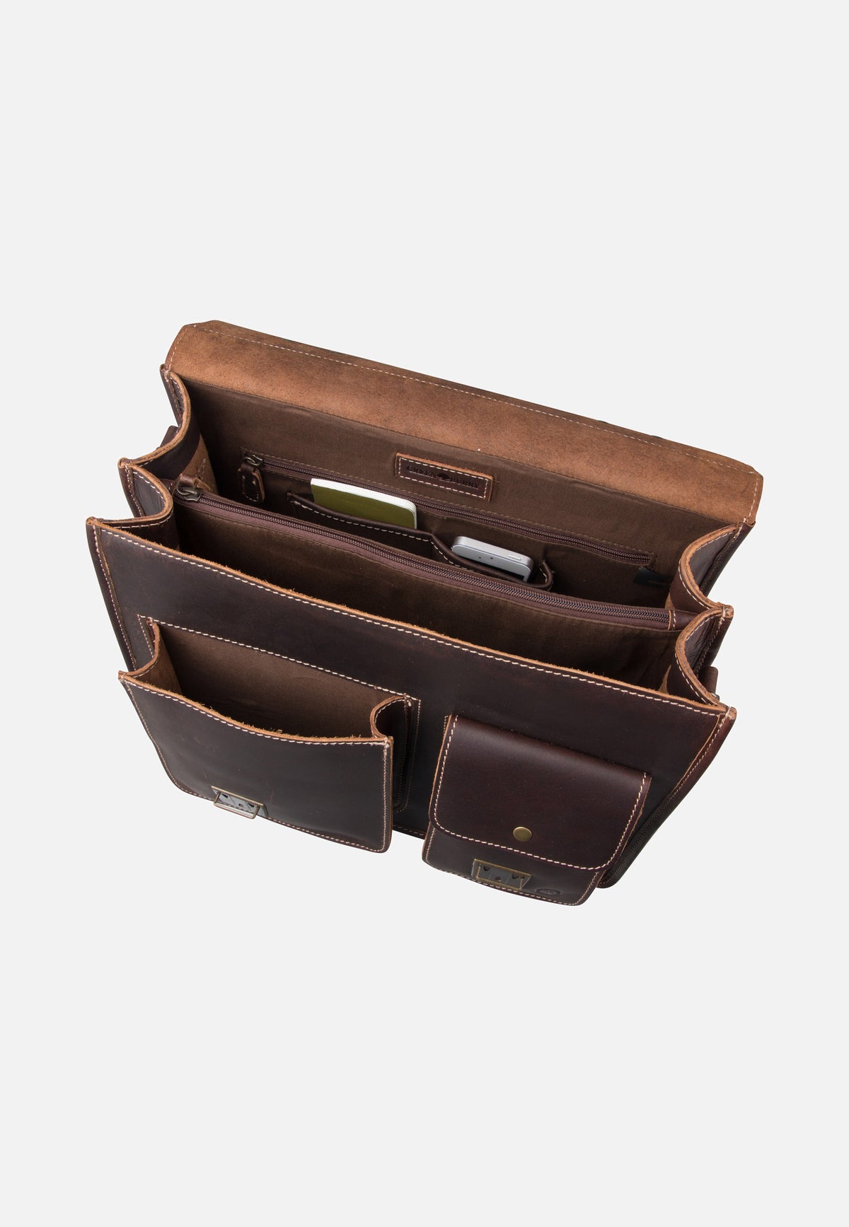 Greenburry Buffalo 1128 Mappe XXL Brown Aktentasche