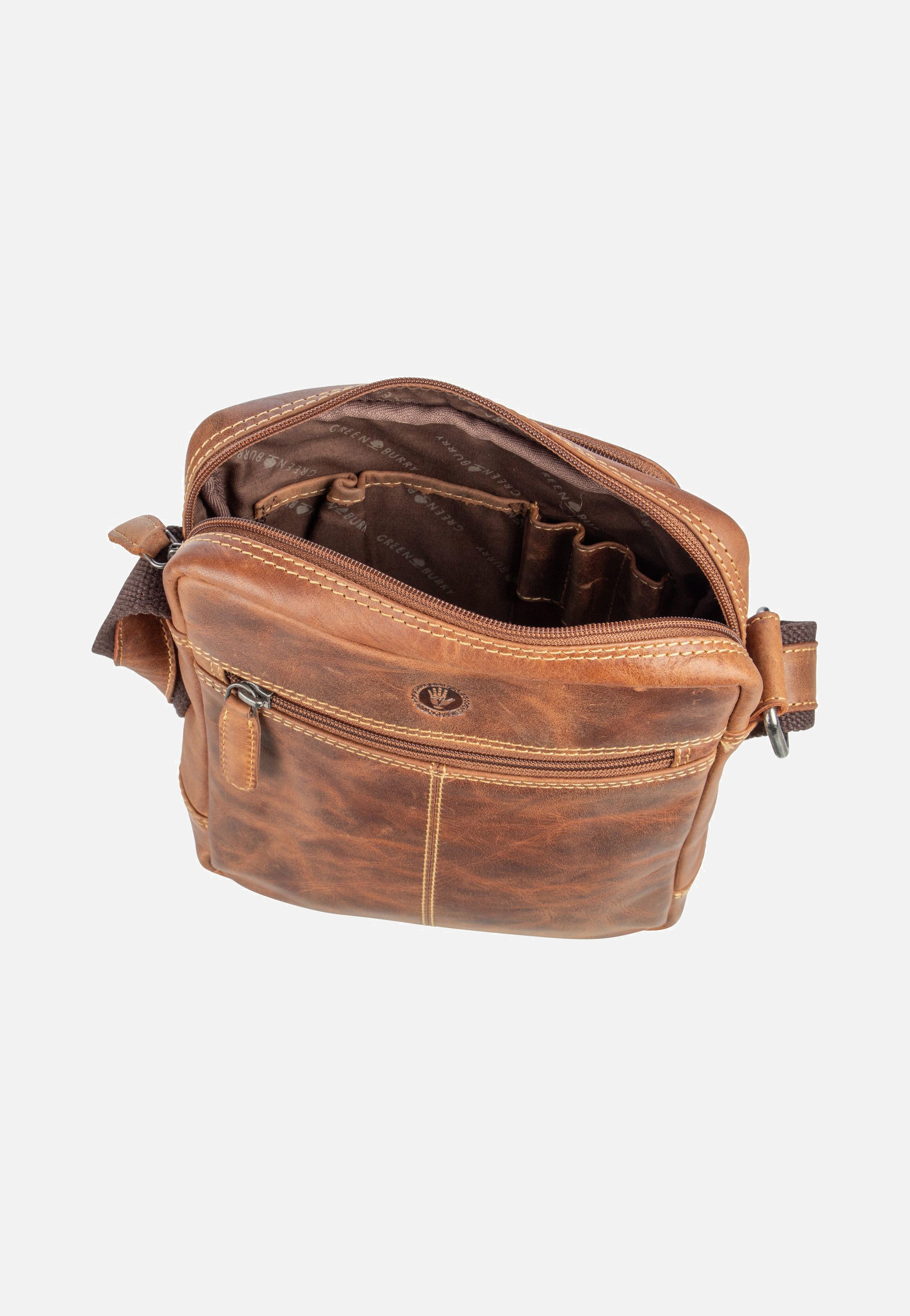 Greenburry Cafe Racer 0832 Antikbraun Crossbody Bag