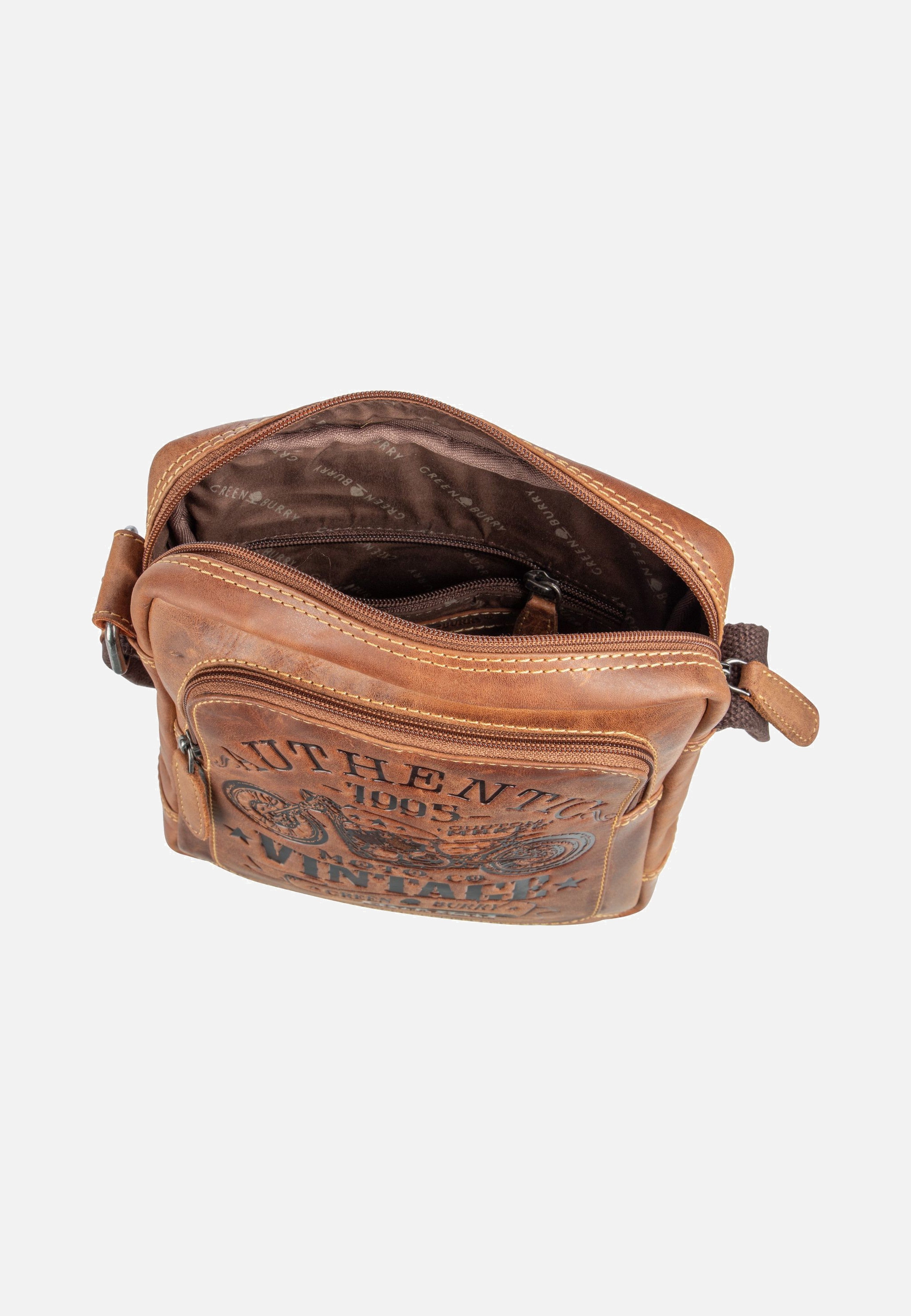 Greenburry Cafe Racer 0832 Antikbraun Crossbody Bag