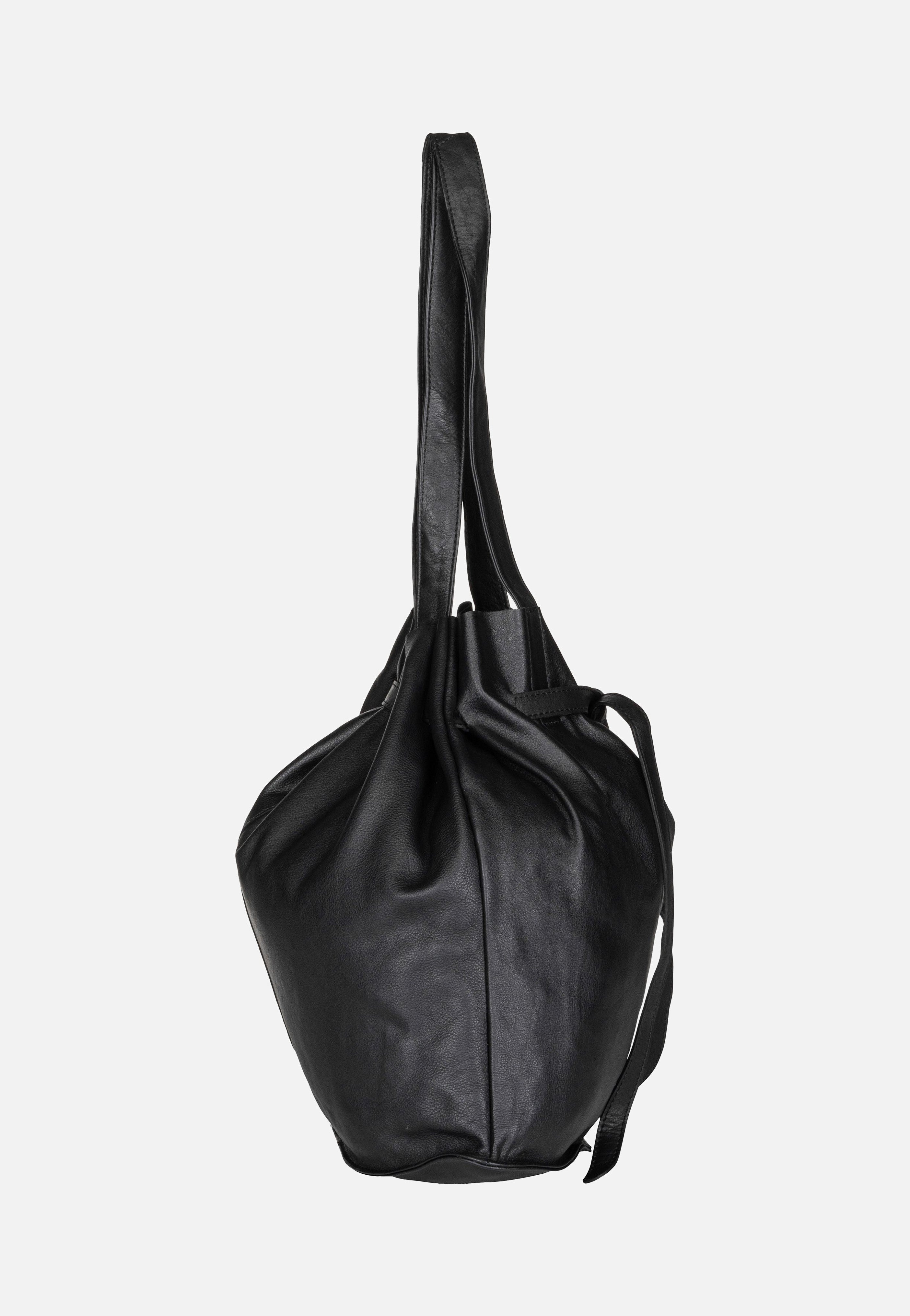 Greenburry Eva Nappa NR-2M Black Bucket Bag