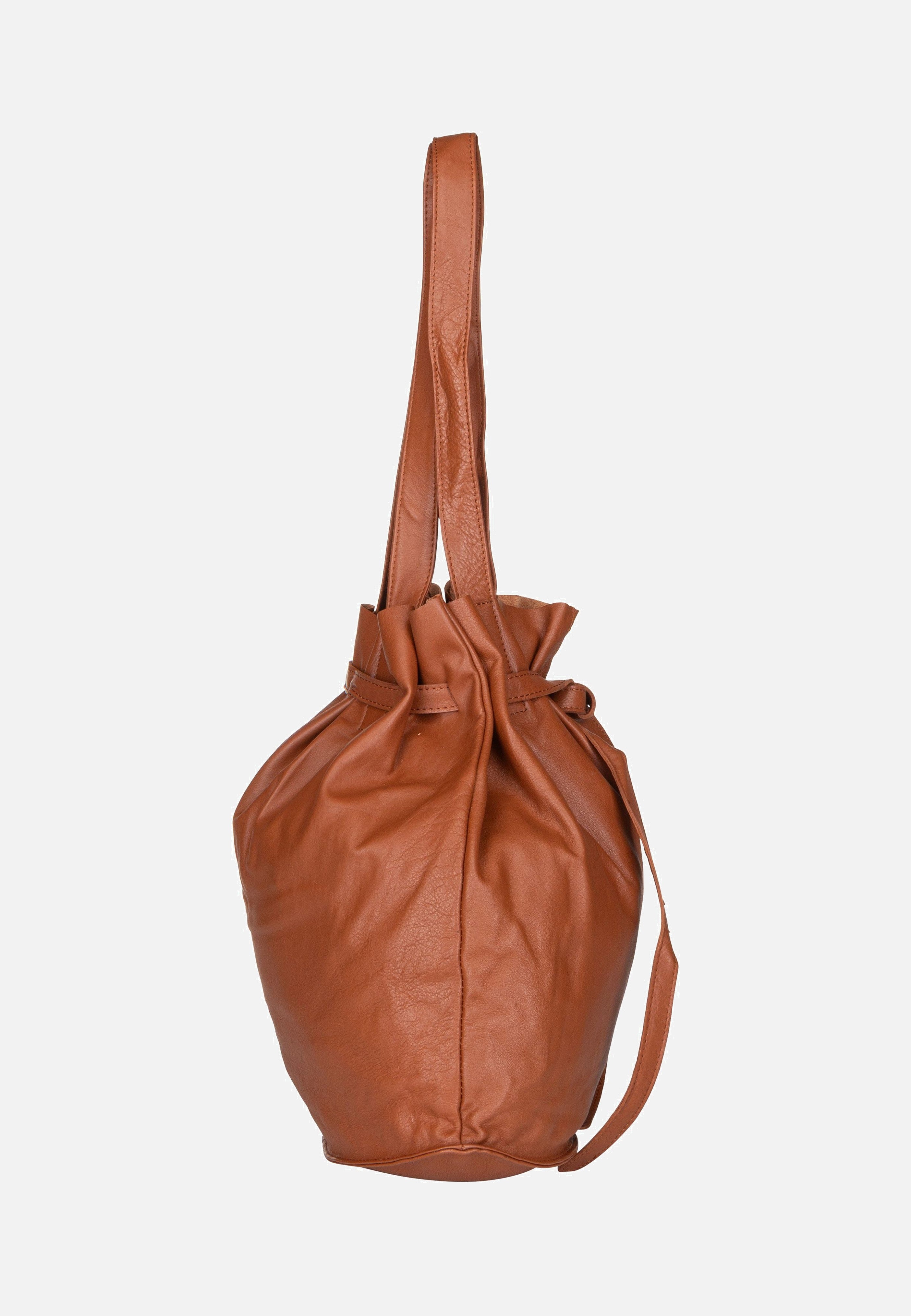 Greenburry Eva Nappa NR-2M Caramel Bucket Bag
