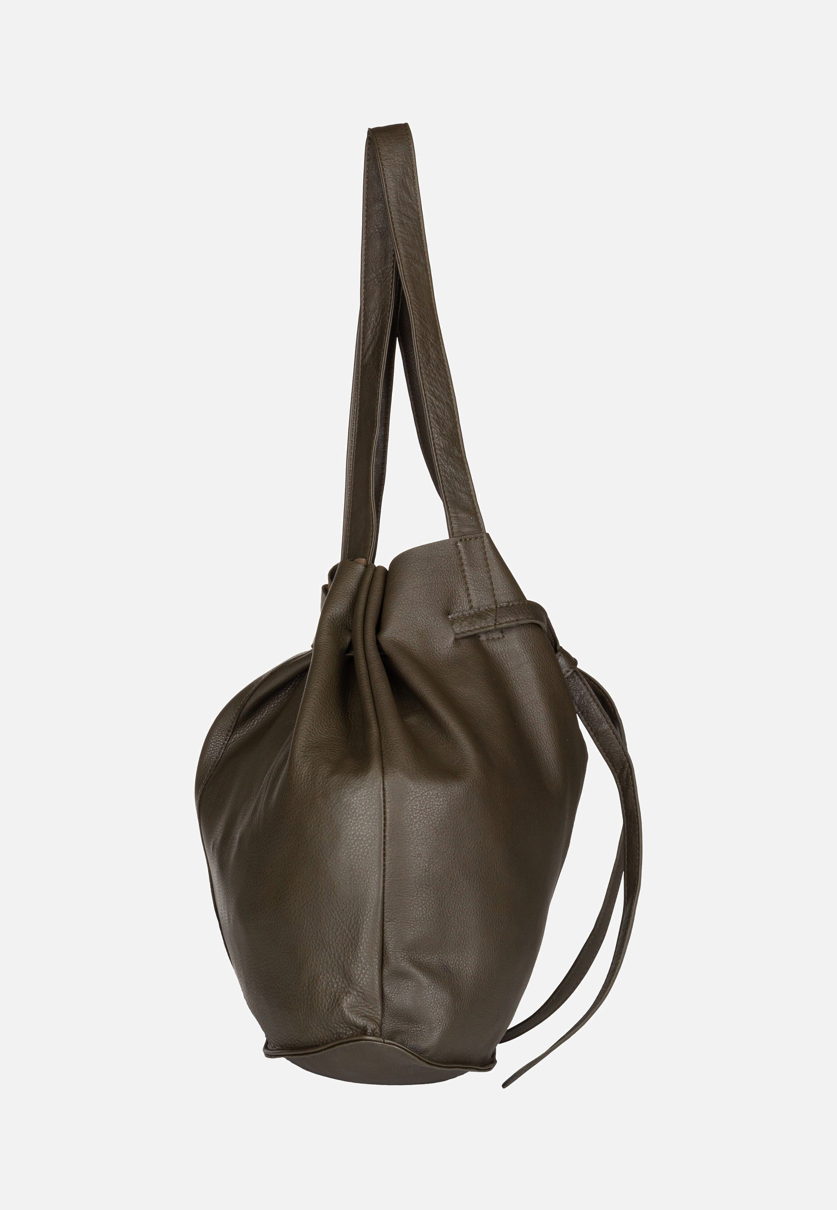 Greenburry Eva Nappa NR-2M Oliv Bucket Bag