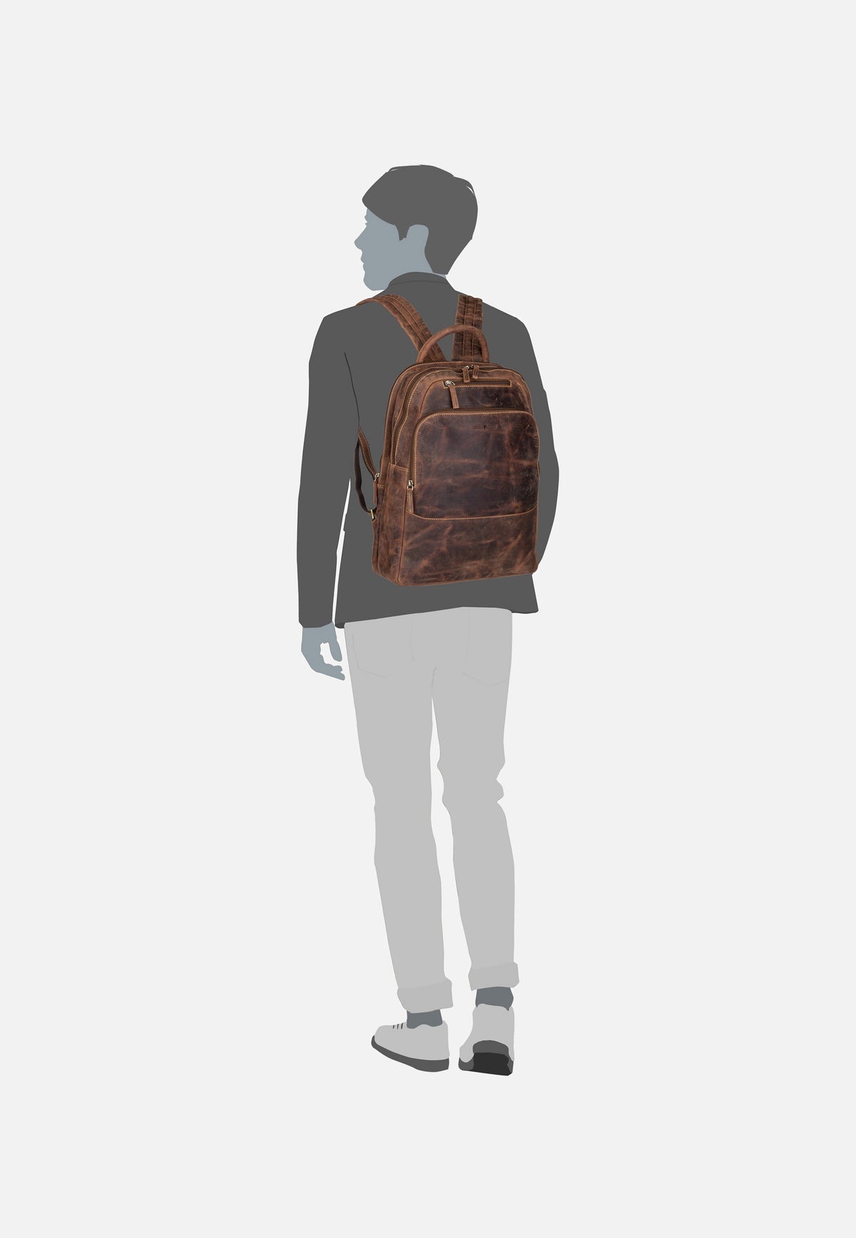 Greenburry Vintage 1531 Sattelbraun Rucksack