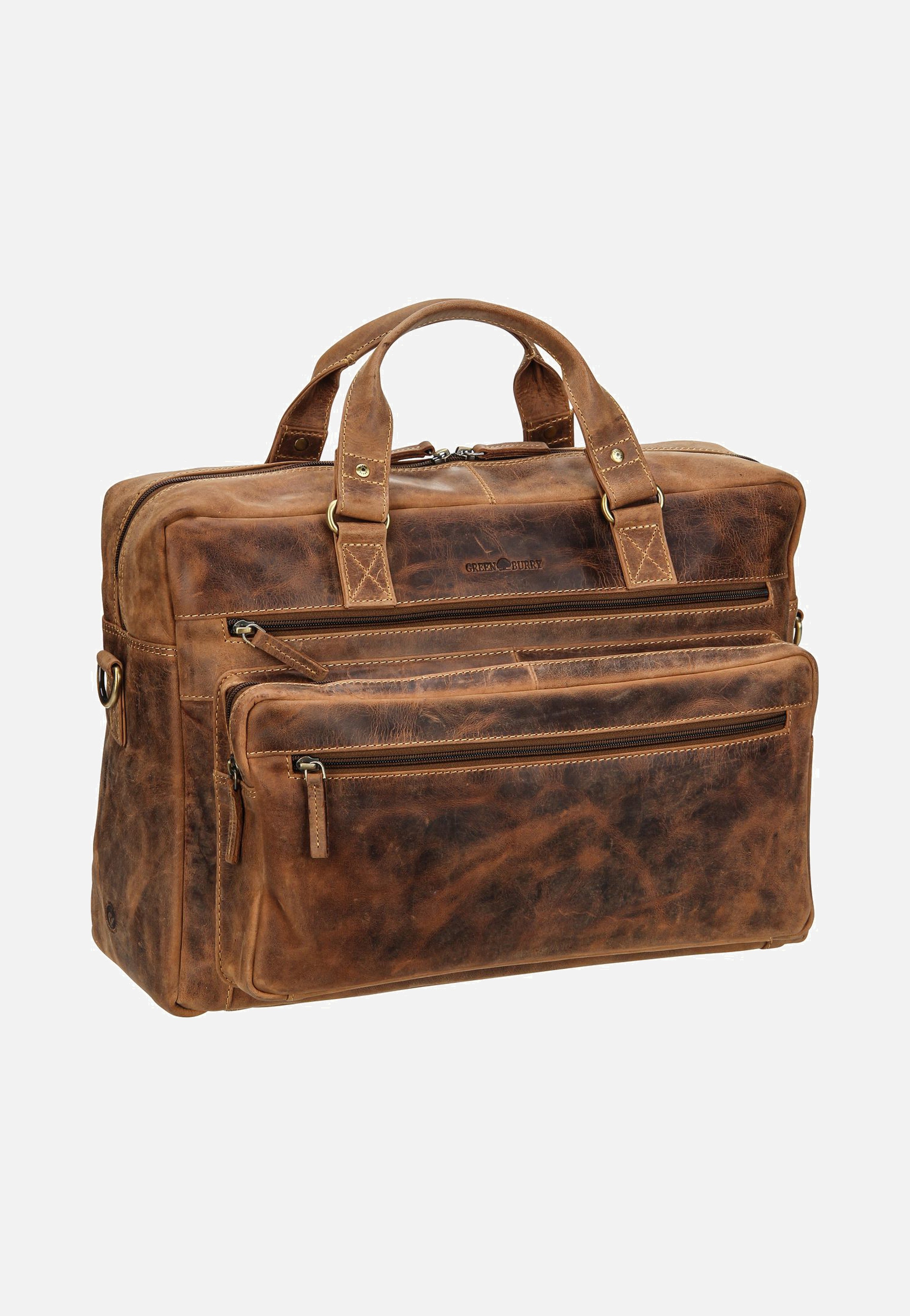 Greenburry Vintage 1539 Sattelbraun Aktentasche