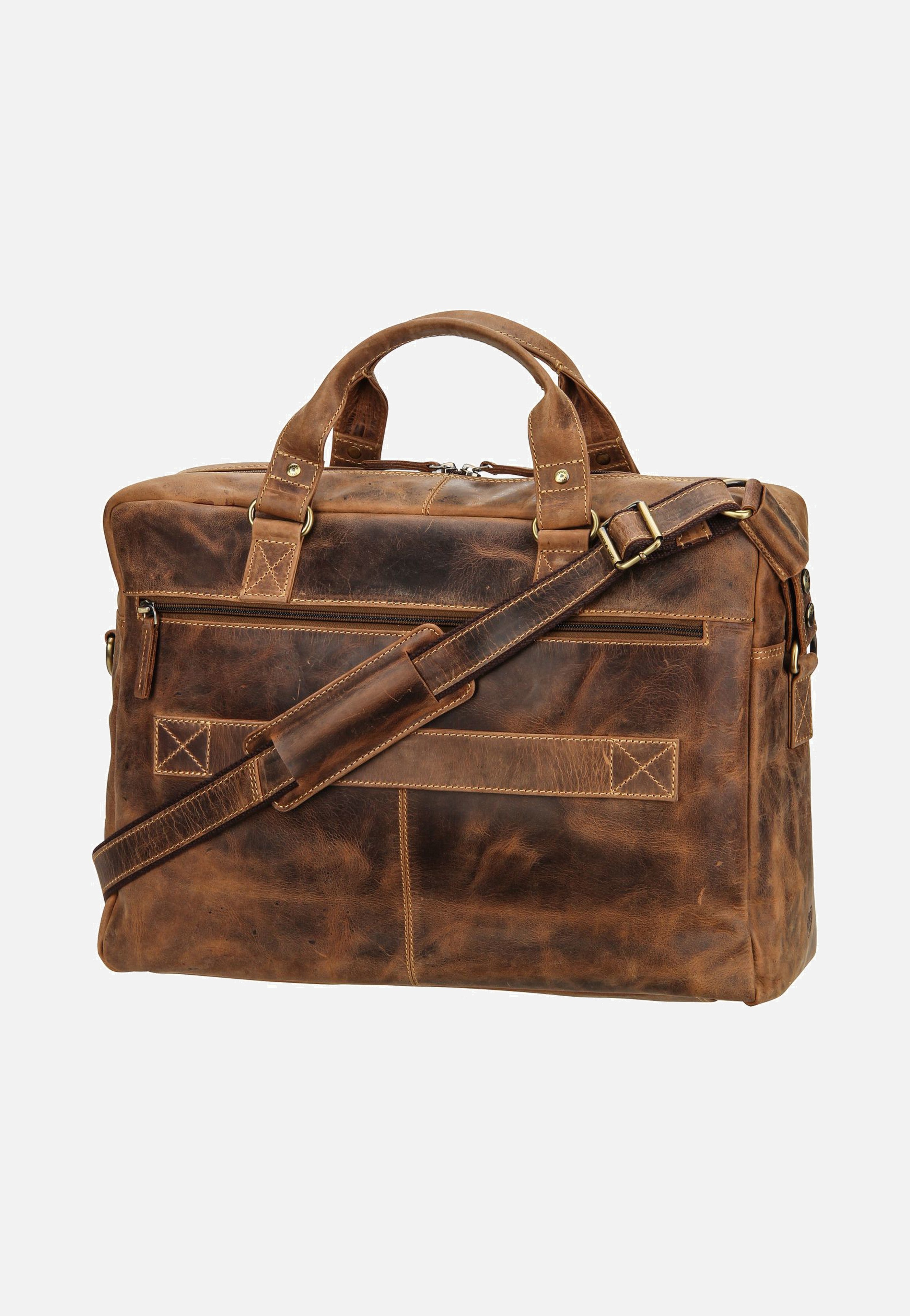 Greenburry Vintage 1539 Sattelbraun Aktentasche