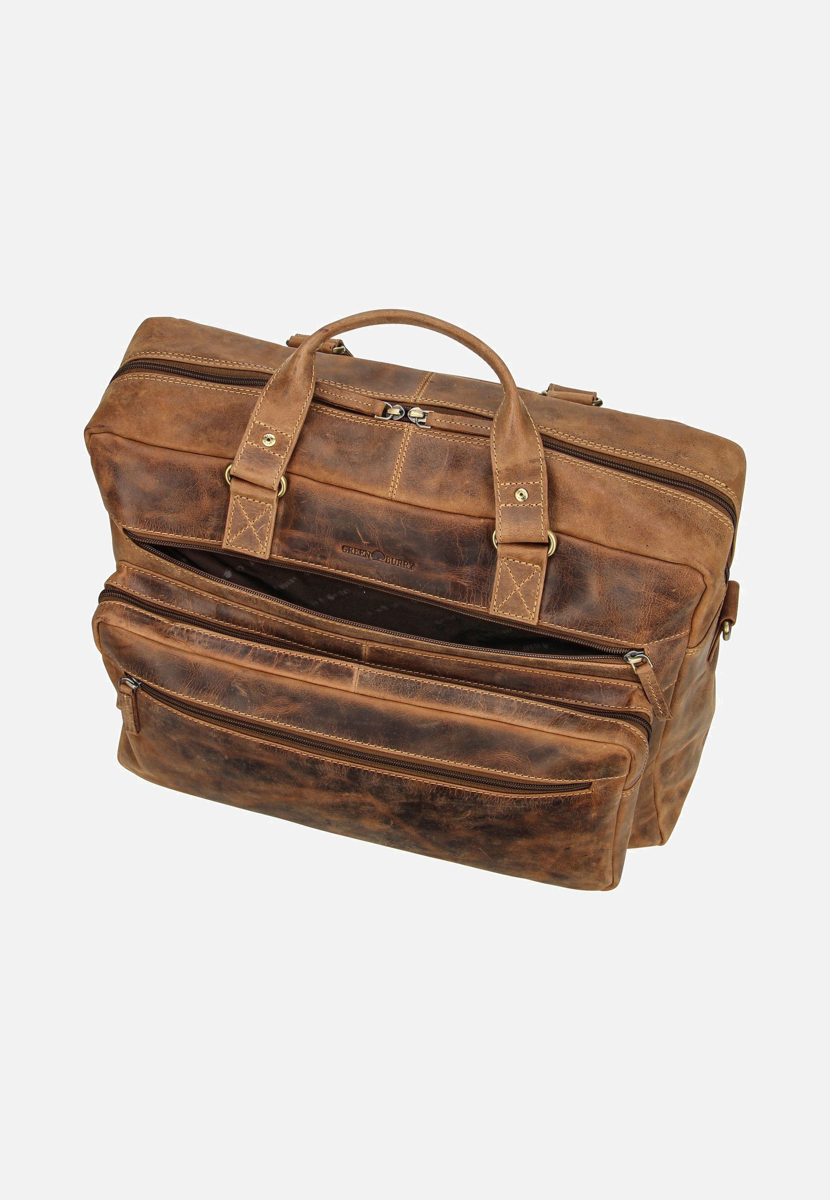 Greenburry Vintage 1539 Sattelbraun Aktentasche