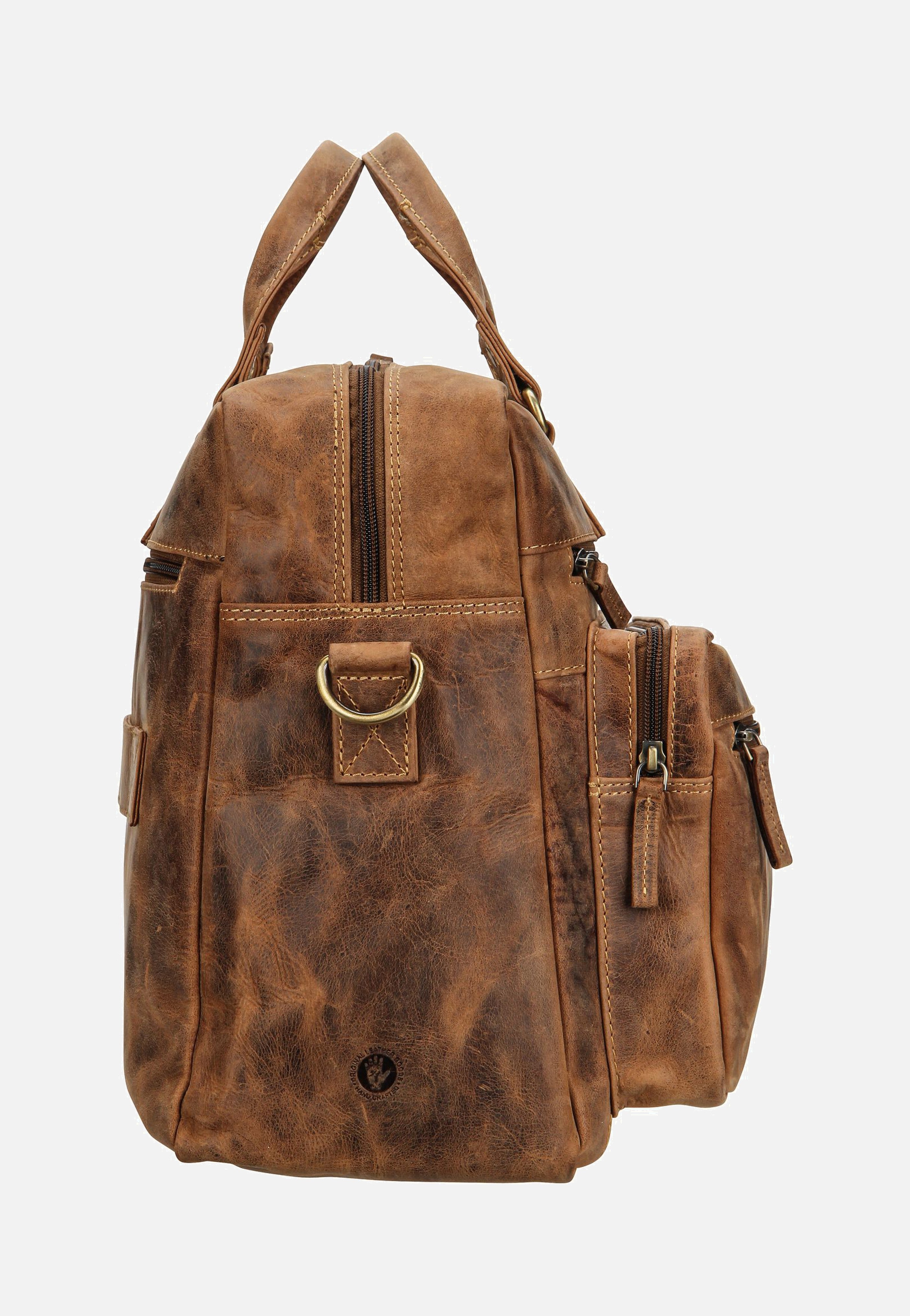 Greenburry Vintage 1539 Sattelbraun Aktentasche