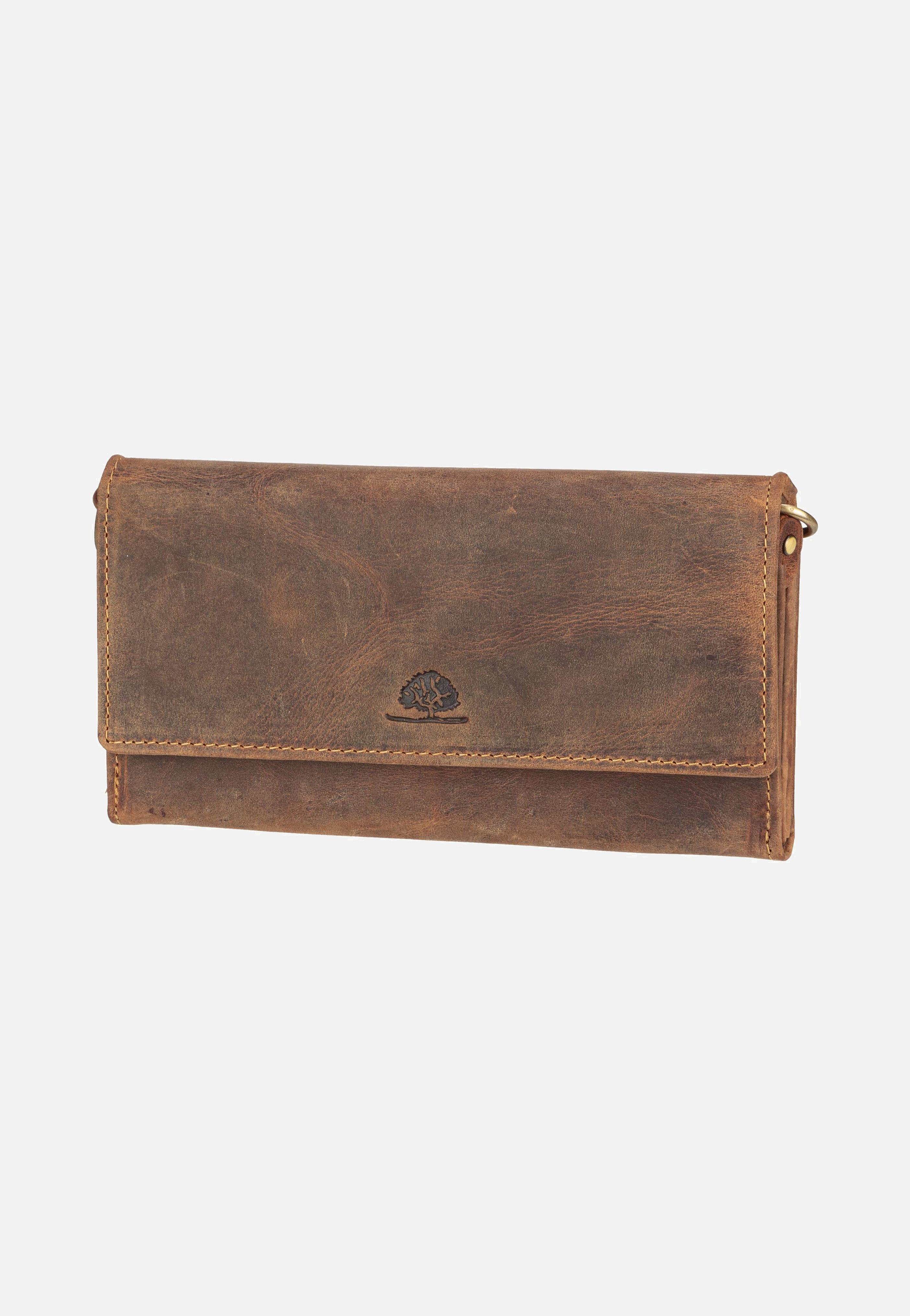 Greenburry Vintage 1552A Lady Bag RFID Sattelbraun Umhängetasche