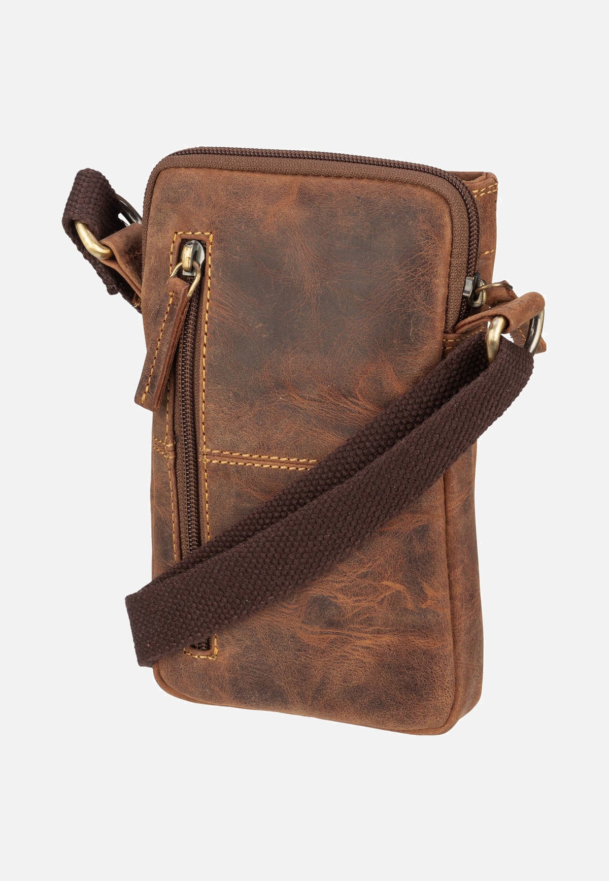 Greenburry Vintage 1553 Mobile Sattelbraun Handytasche