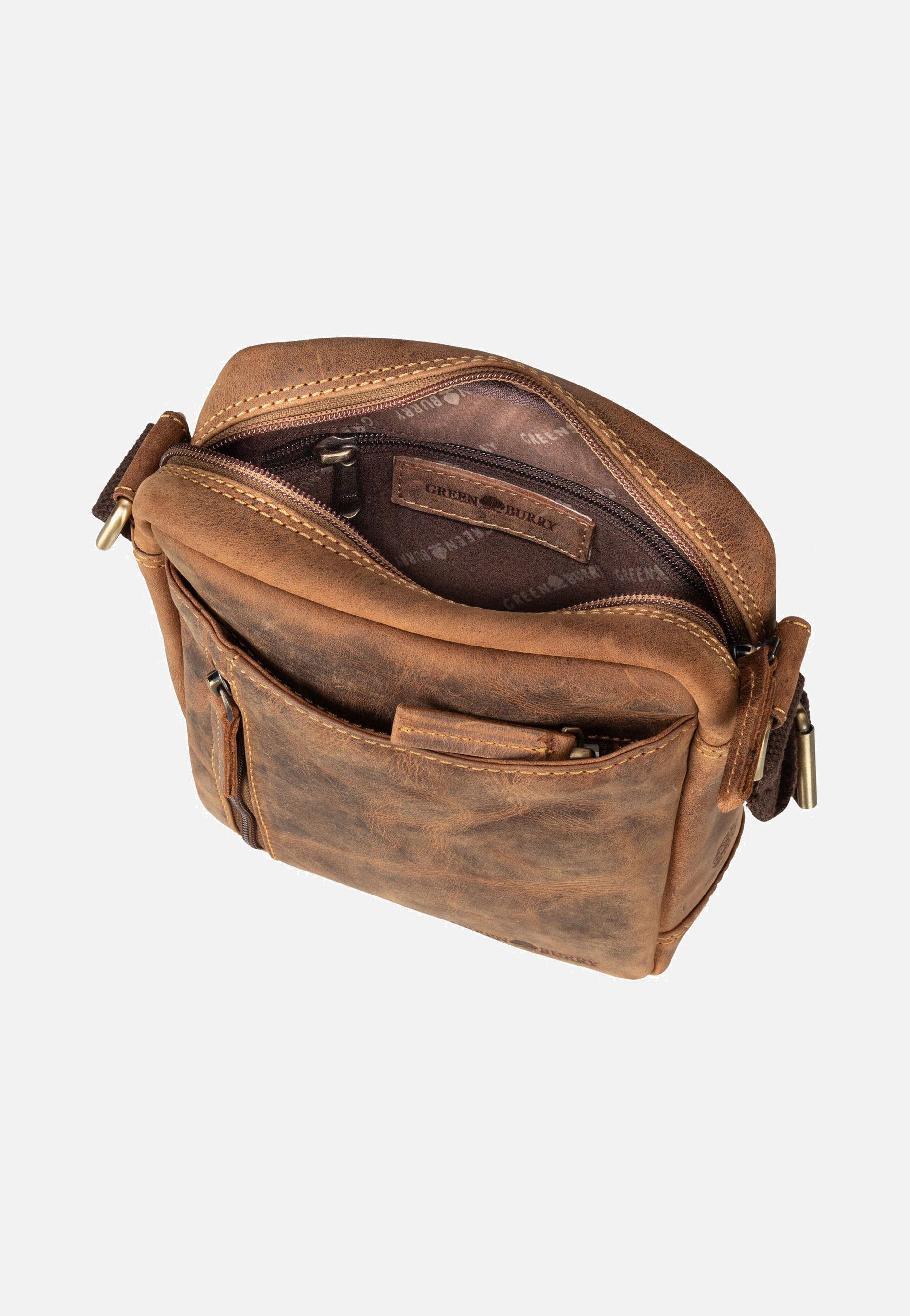 Greenburry Vintage 1556 Sattelbraun Umhängetasche