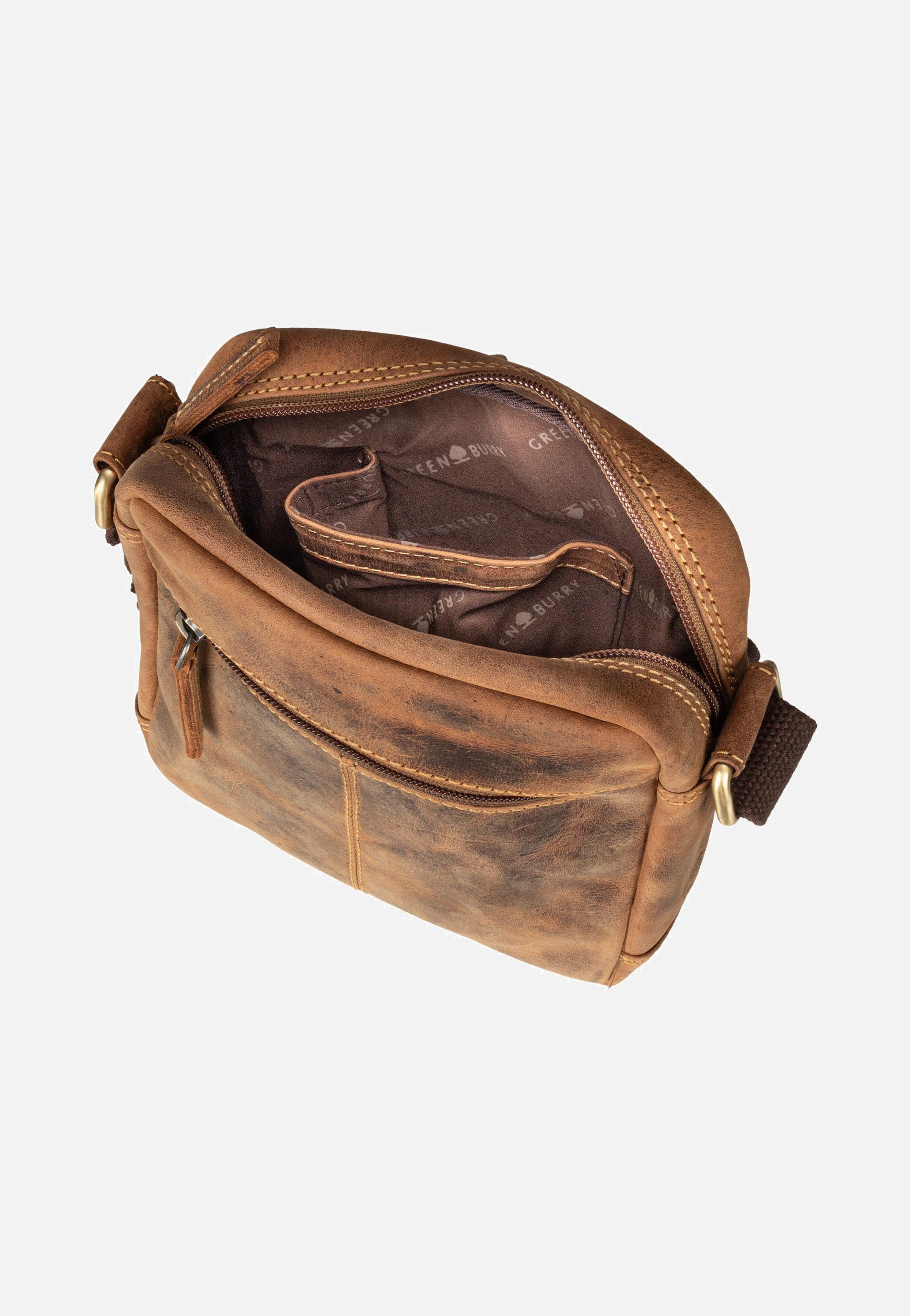 Greenburry Vintage 1556 Sattelbraun Umhängetasche