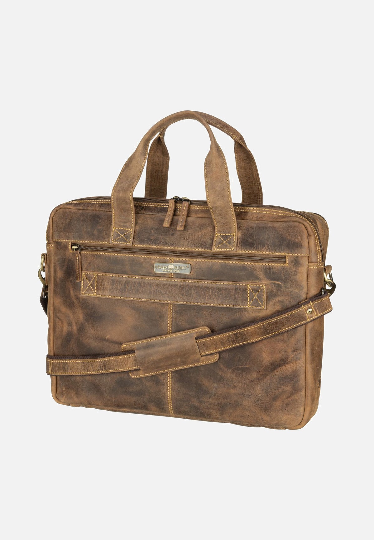 Greenburry Vintage 1572 Teak-Brown Aktentasche