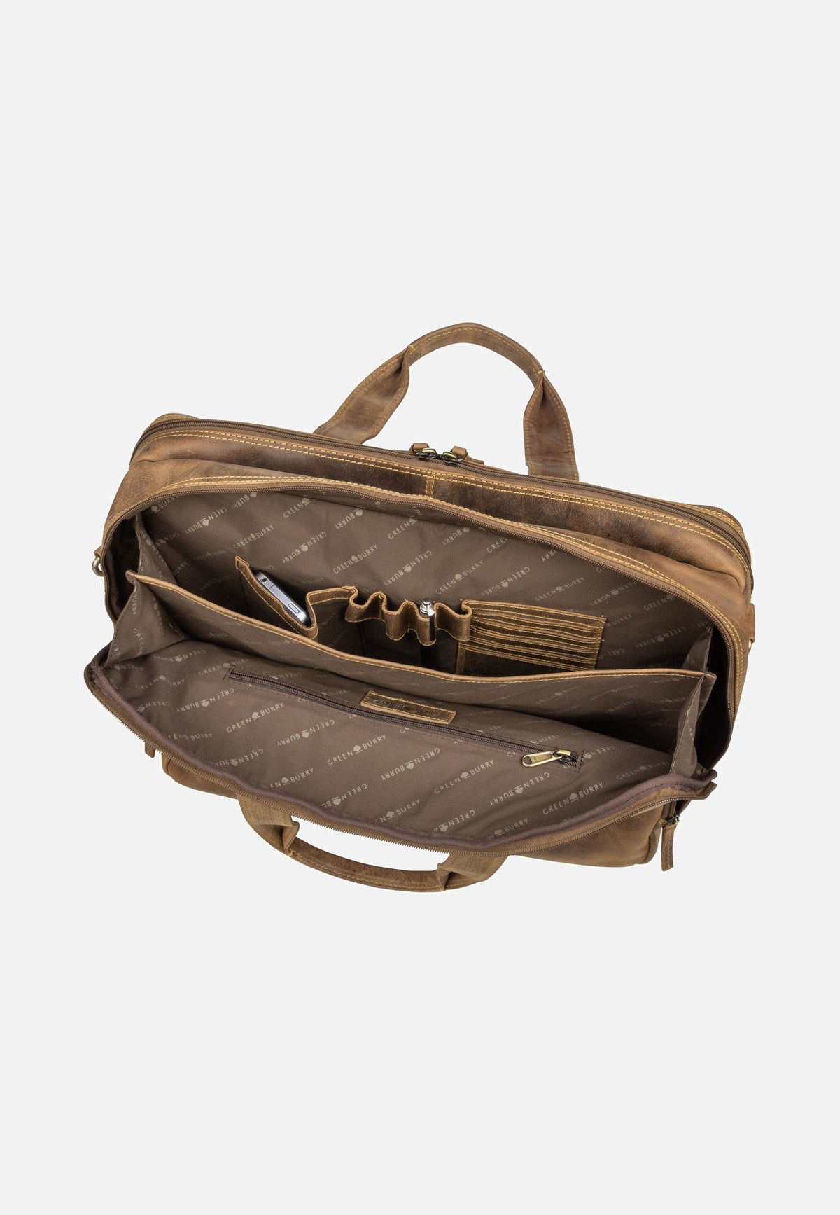 Greenburry Vintage 1572 Teak-Brown Aktentasche