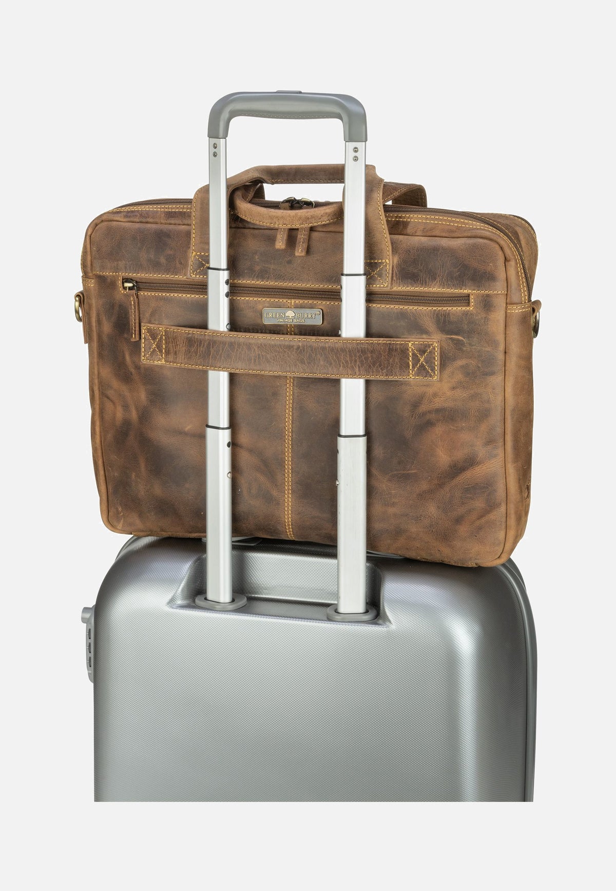 Greenburry Vintage 1572 Teak-Brown Aktentasche