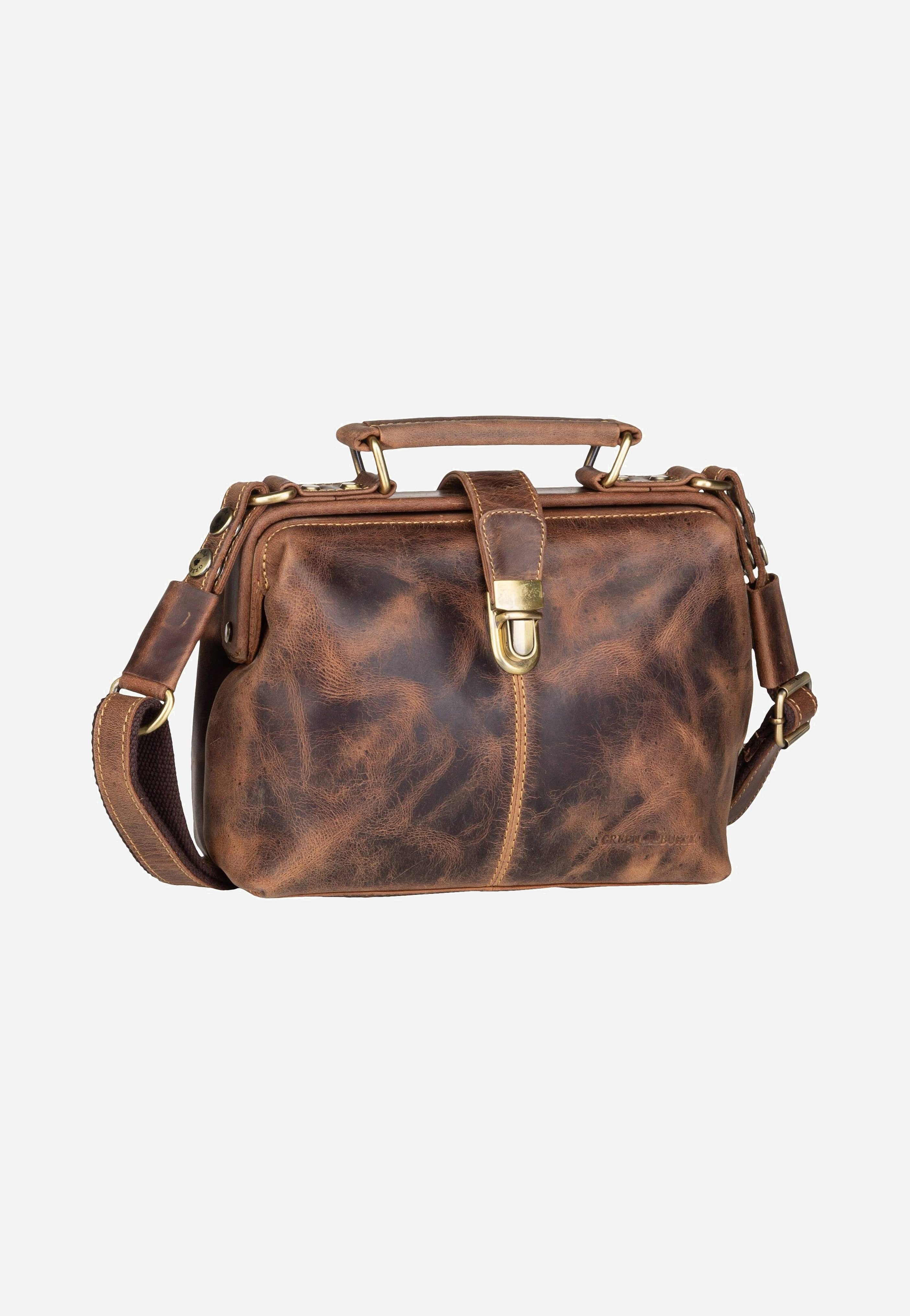 Greenburry Vintage 1584S Sattelbraun Handle Bag