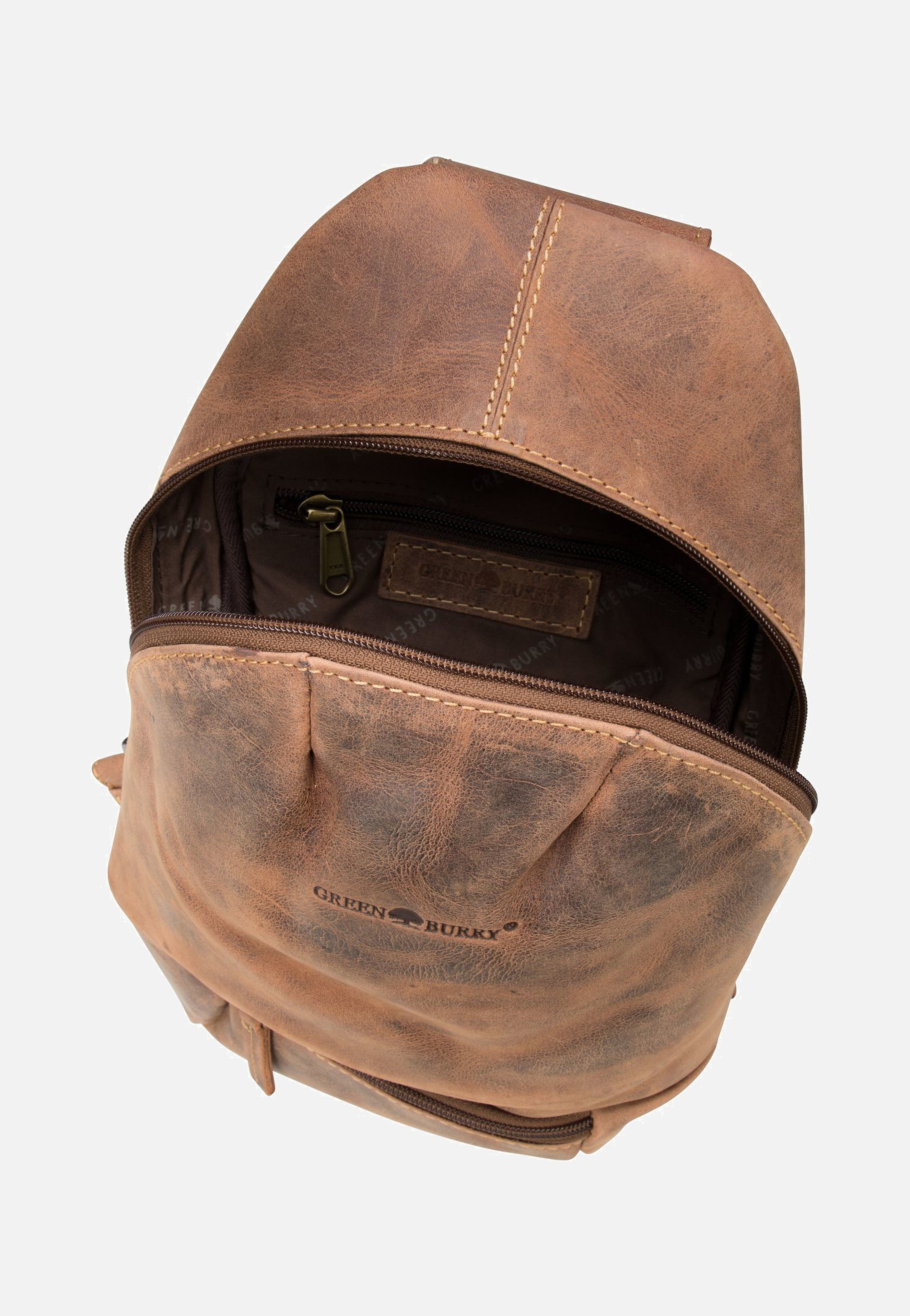 Greenburry Vintage 1612A Sattelbraun Sling Bag